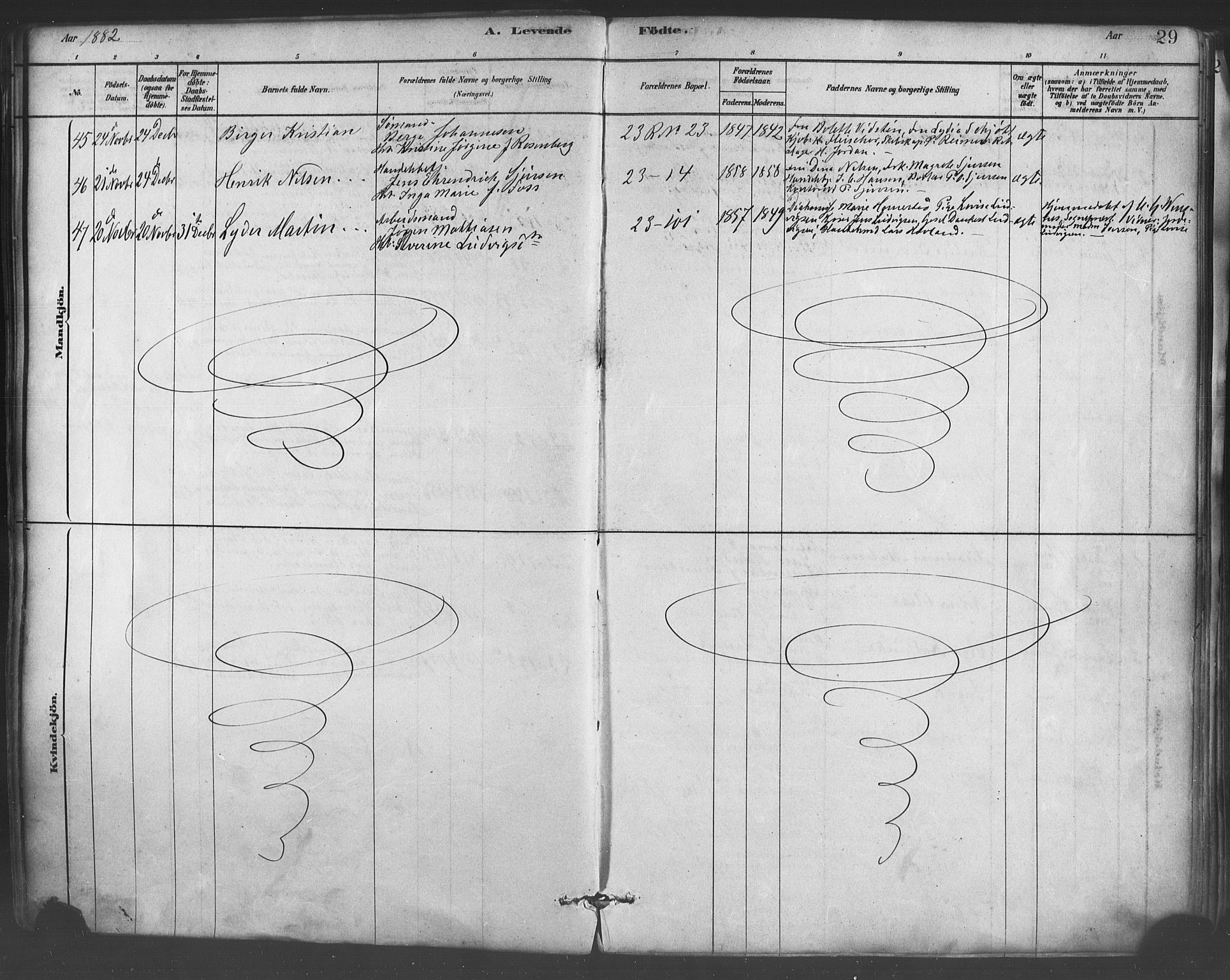 Mariakirken Sokneprestembete, AV/SAB-A-76901/H/Haa/L0007: Parish register (official) no. A 7, 1878-1893, p. 29