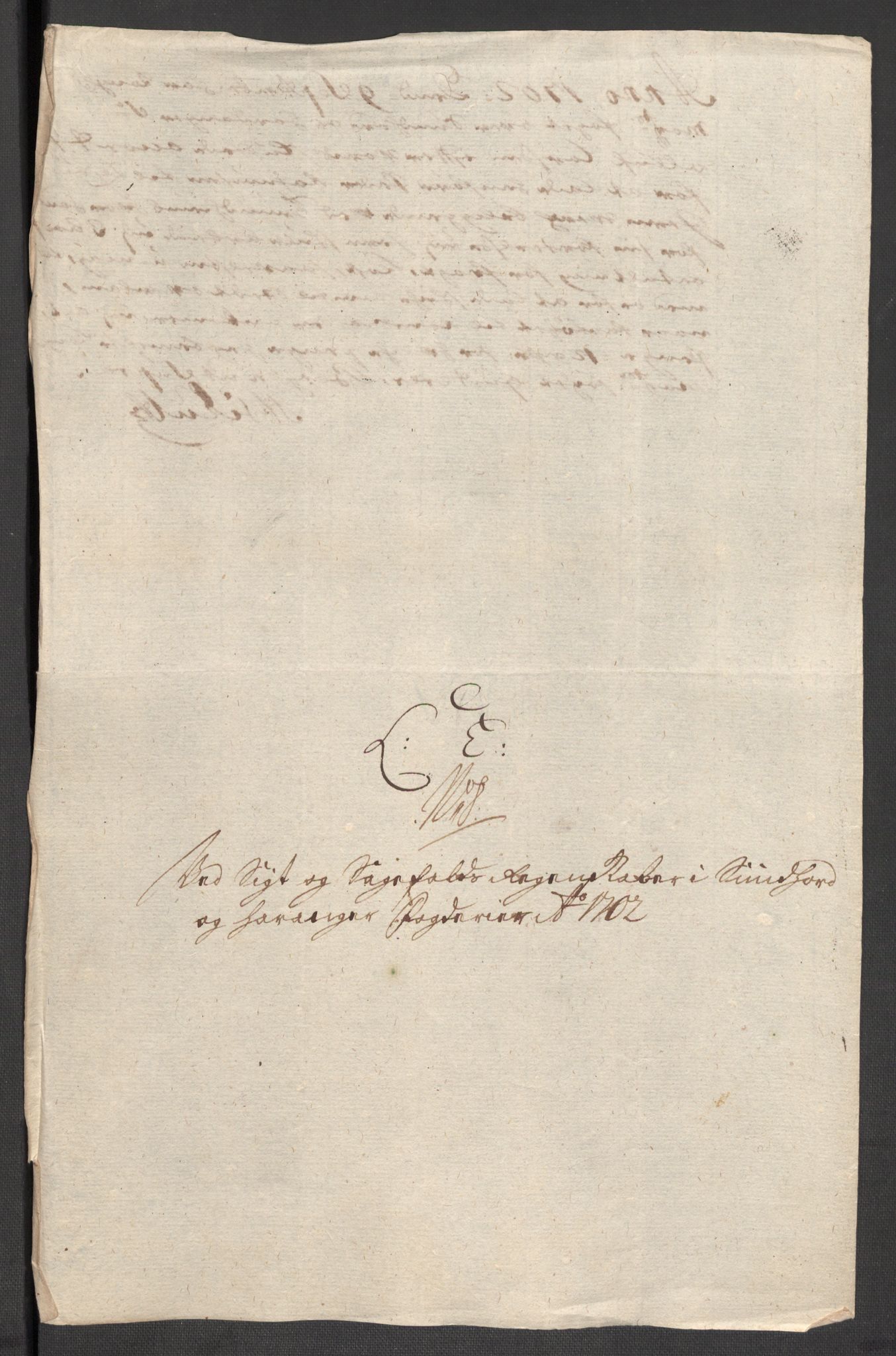 Rentekammeret inntil 1814, Reviderte regnskaper, Fogderegnskap, AV/RA-EA-4092/R48/L2980: Fogderegnskap Sunnhordland og Hardanger, 1702, p. 193