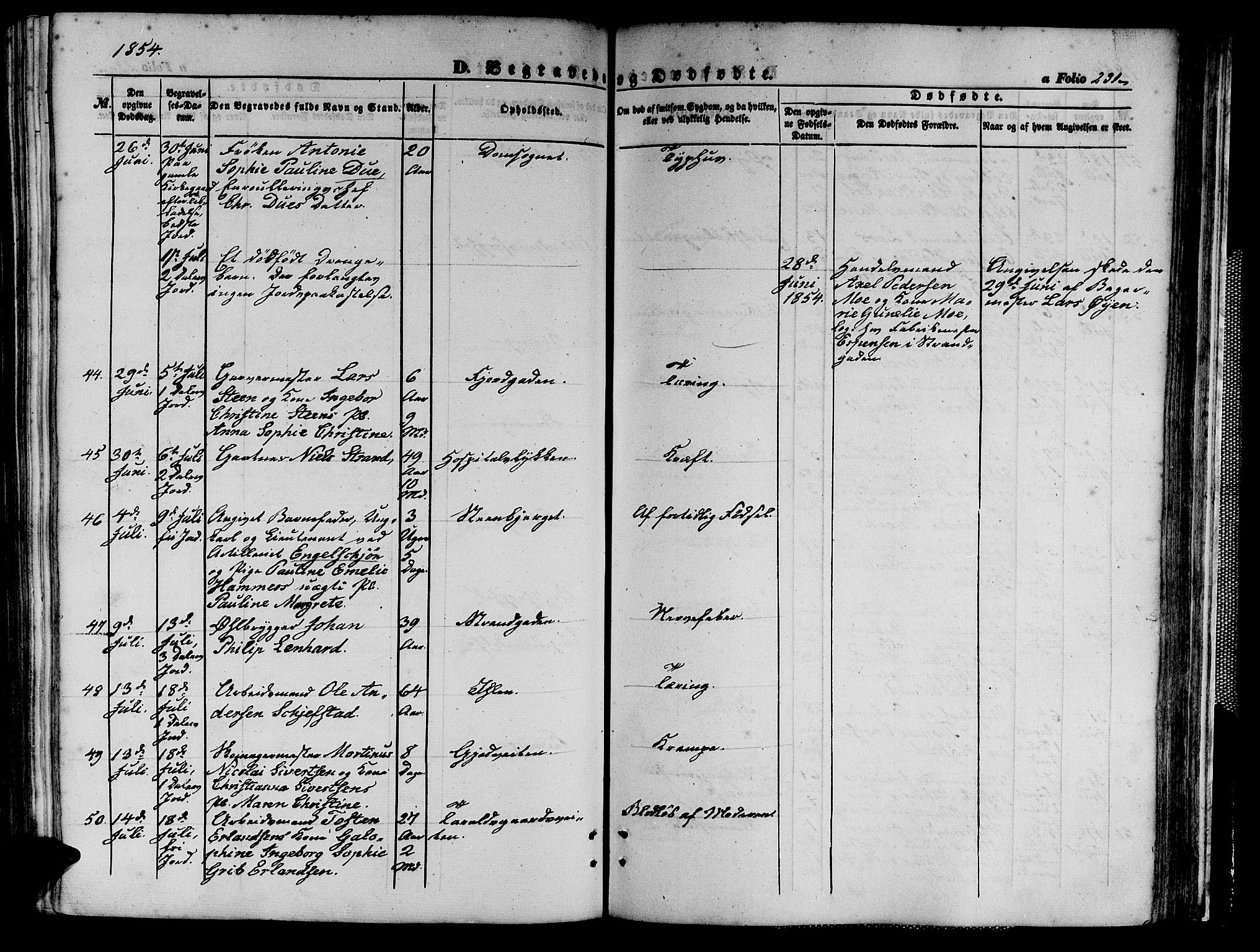 Ministerialprotokoller, klokkerbøker og fødselsregistre - Sør-Trøndelag, AV/SAT-A-1456/602/L0138: Parish register (copy) no. 602C06, 1853-1858, p. 231