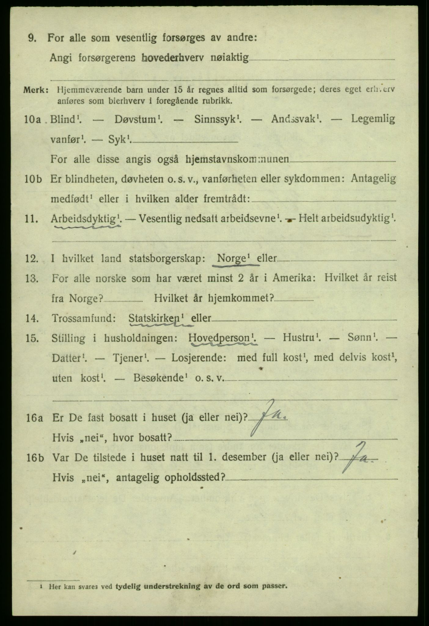 SAB, 1920 census for Leikanger, 1920, p. 4889