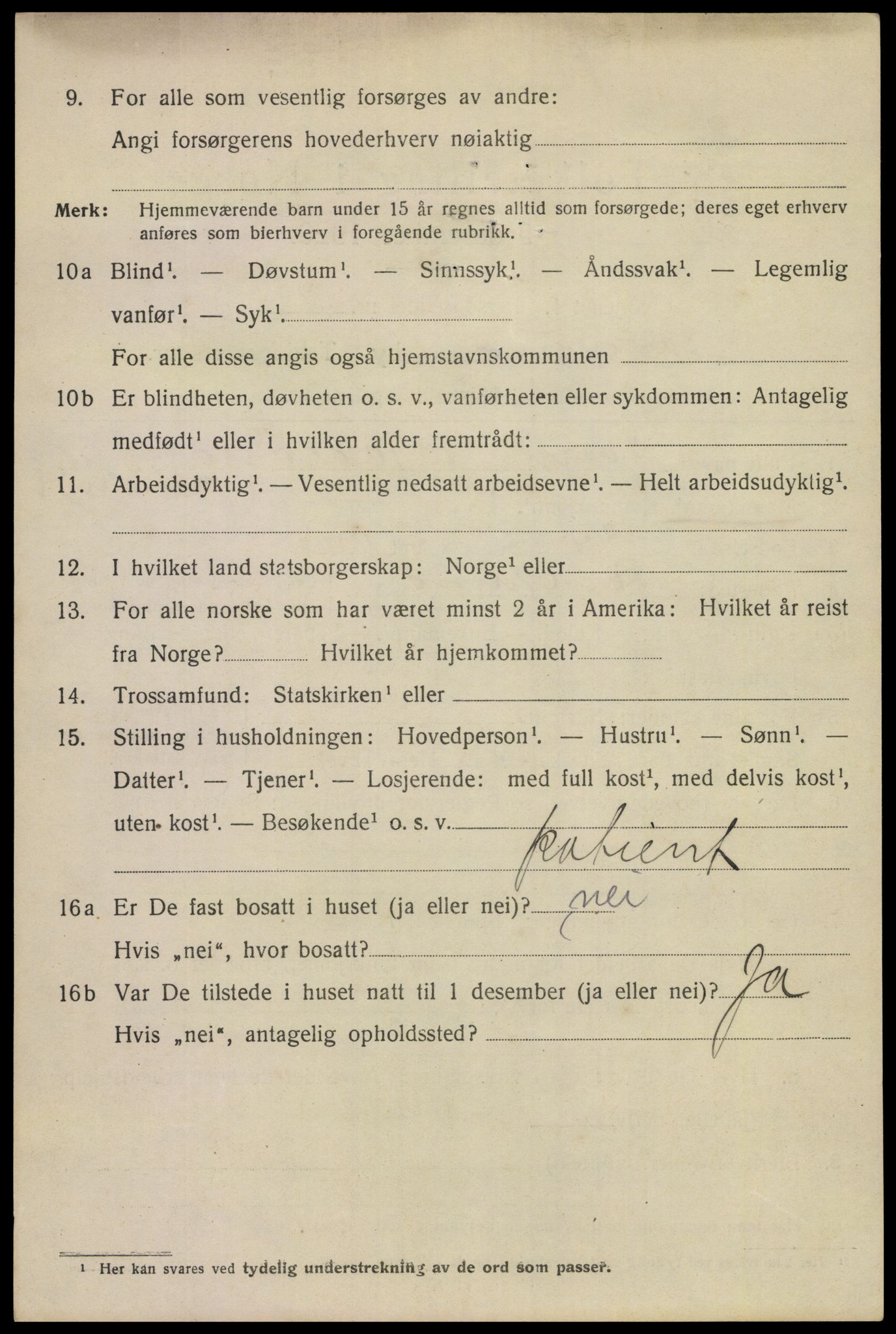 SAKO, 1920 census for Porsgrunn, 1920, p. 18882