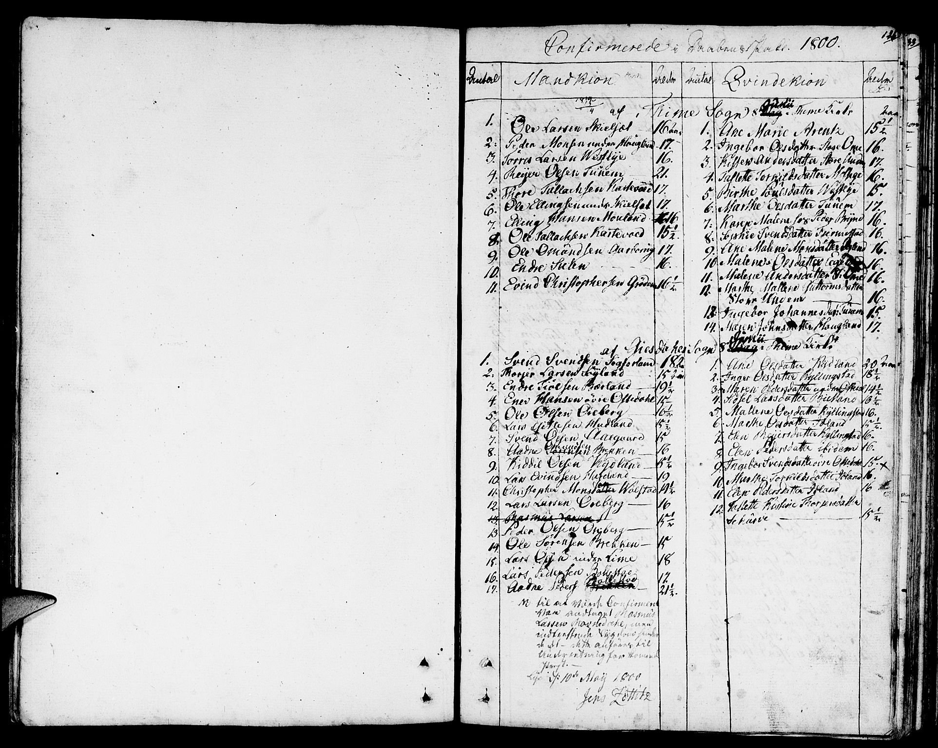 Lye sokneprestkontor, SAST/A-101794/001/30BA/L0002: Parish register (official) no. A 2, 1799-1817, p. 126