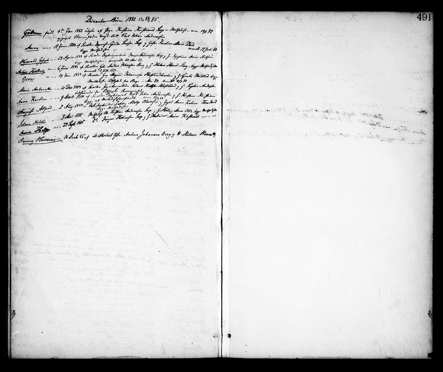 Skjeberg prestekontor Kirkebøker, SAO/A-10923/F/Fa/L0008: Parish register (official) no. I 8, 1869-1885, p. 491