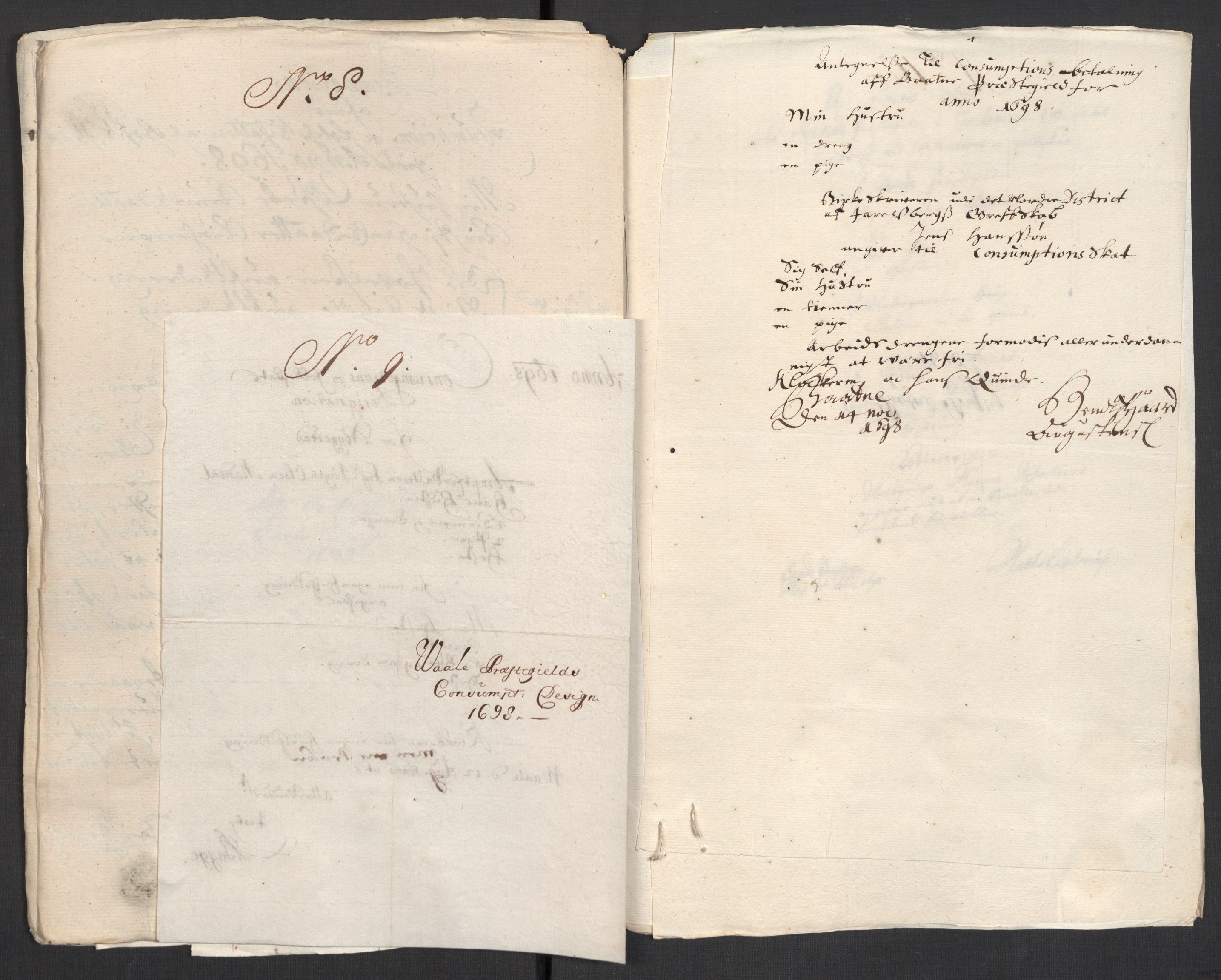 Rentekammeret inntil 1814, Reviderte regnskaper, Fogderegnskap, RA/EA-4092/R32/L1868: Fogderegnskap Jarlsberg grevskap, 1697-1699, p. 160