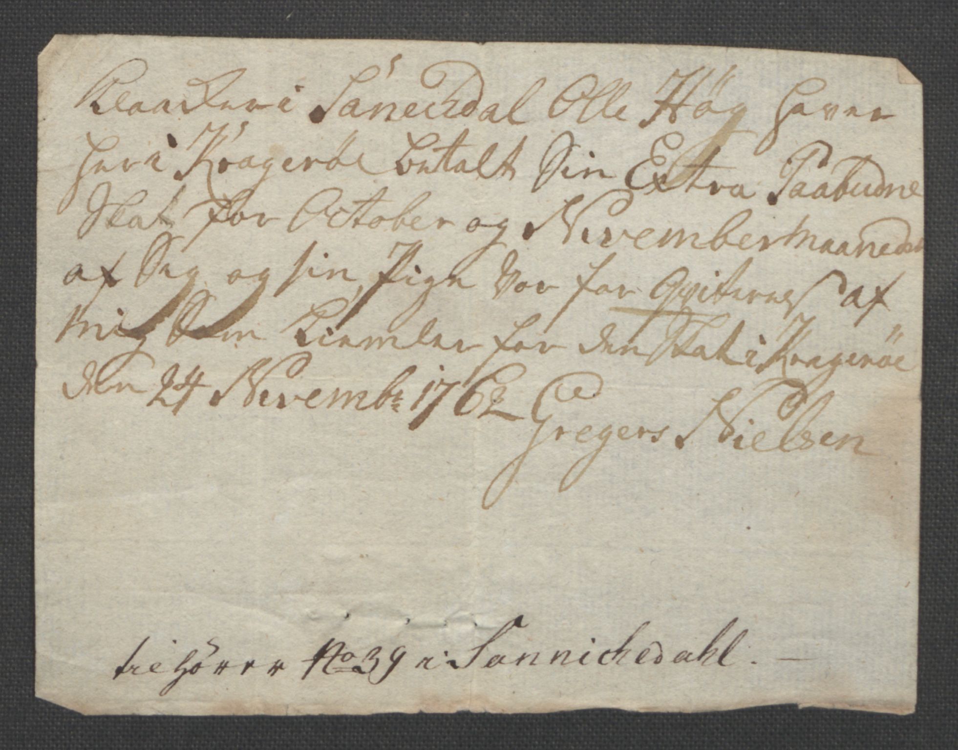 Rentekammeret inntil 1814, Reviderte regnskaper, Fogderegnskap, AV/RA-EA-4092/R37/L2239: Ekstraskatten Nedre Telemark og Bamble, 1762-1763, p. 341