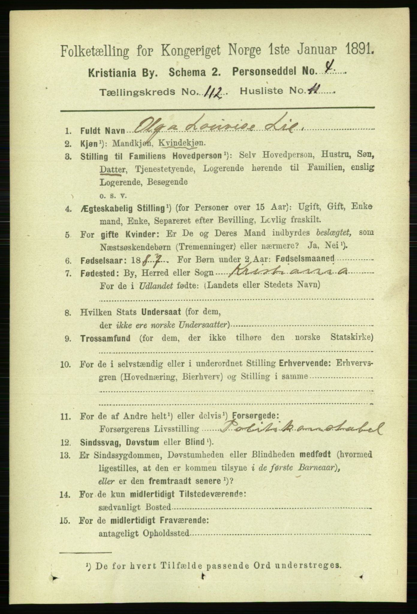RA, 1891 census for 0301 Kristiania, 1891, p. 59571