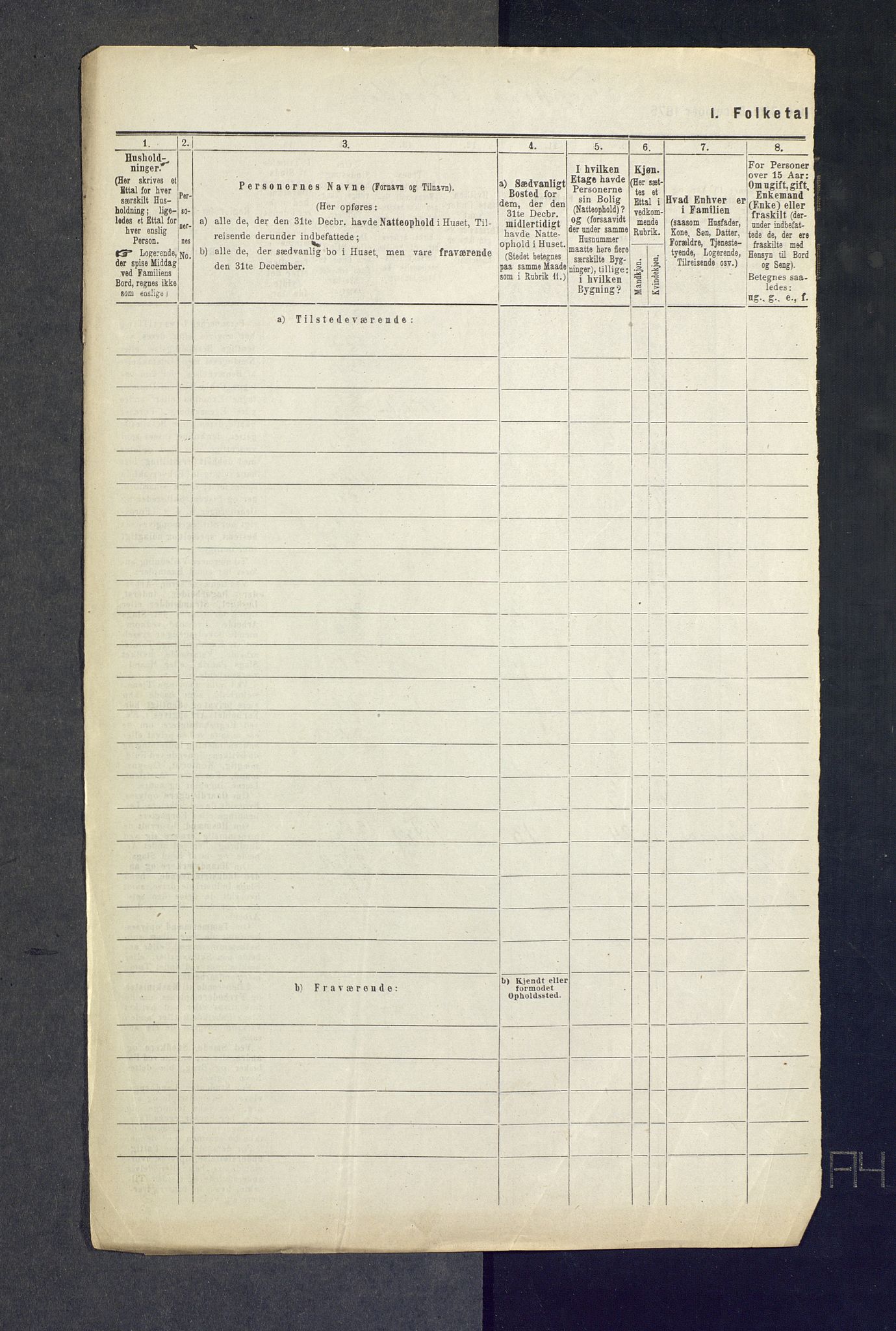 SAKO, 1875 census for 0631P Flesberg, 1875, p. 51