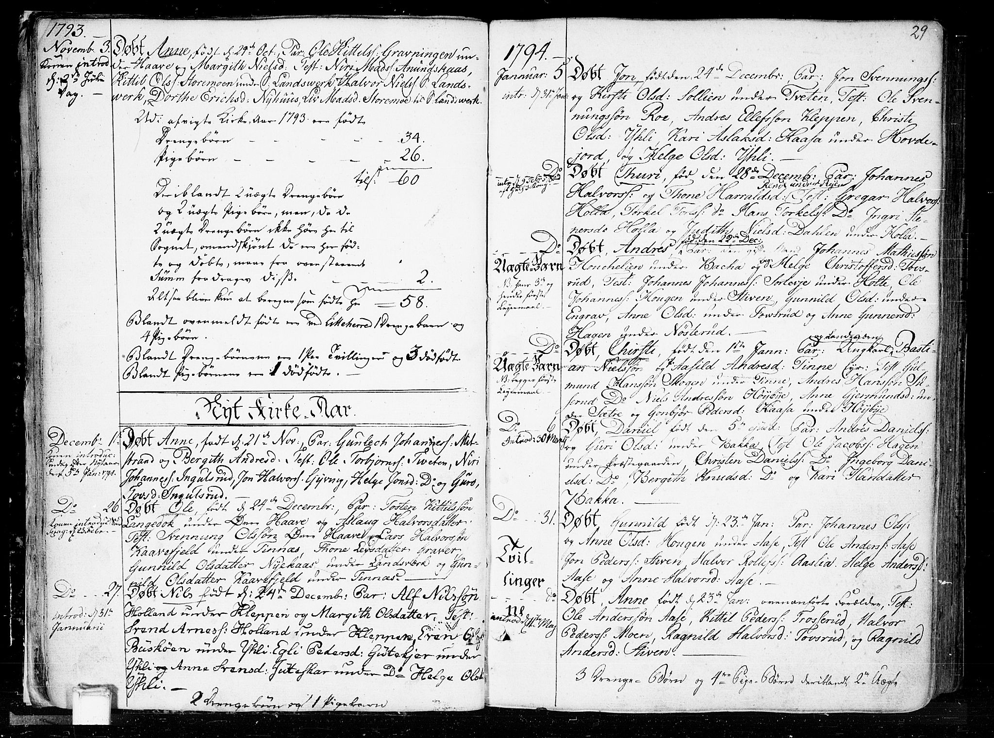 Heddal kirkebøker, SAKO/A-268/F/Fa/L0004: Parish register (official) no. I 4, 1784-1814, p. 29