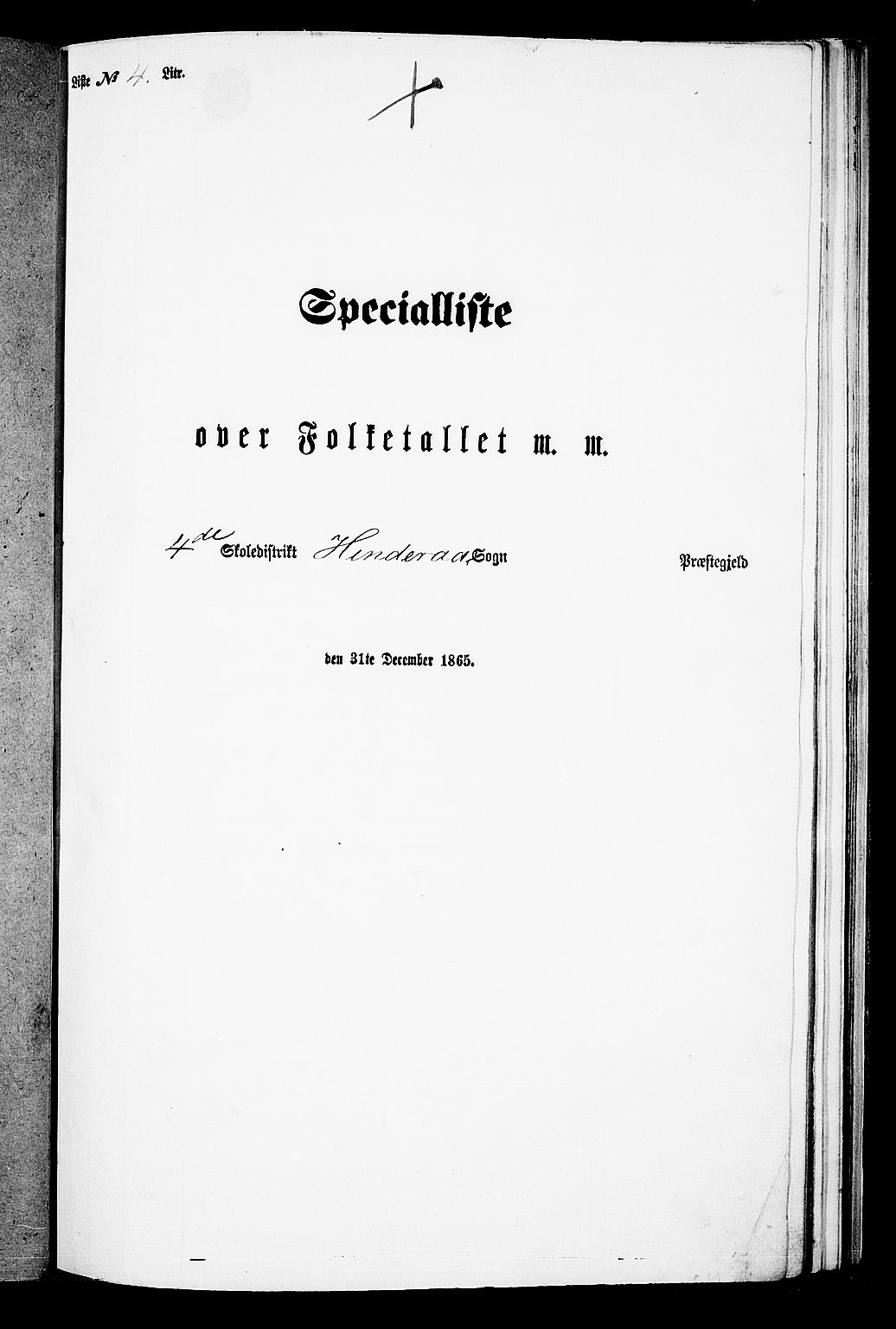 RA, 1865 census for Nedstrand, 1865, p. 56
