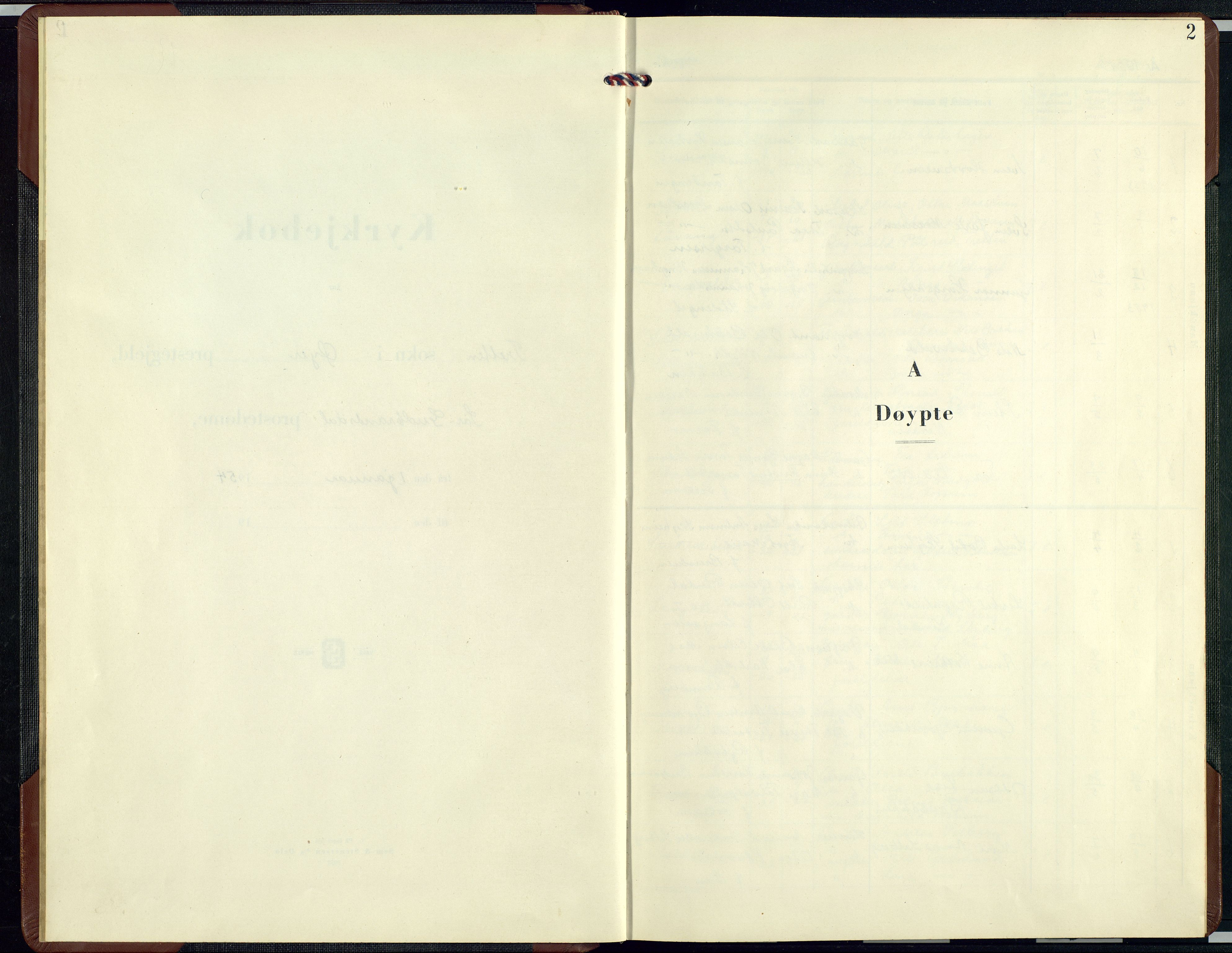 Øyer prestekontor, SAH/PREST-084/H/Ha/Hab/L0011: Parish register (copy) no. 11, 1954-1966, p. 2