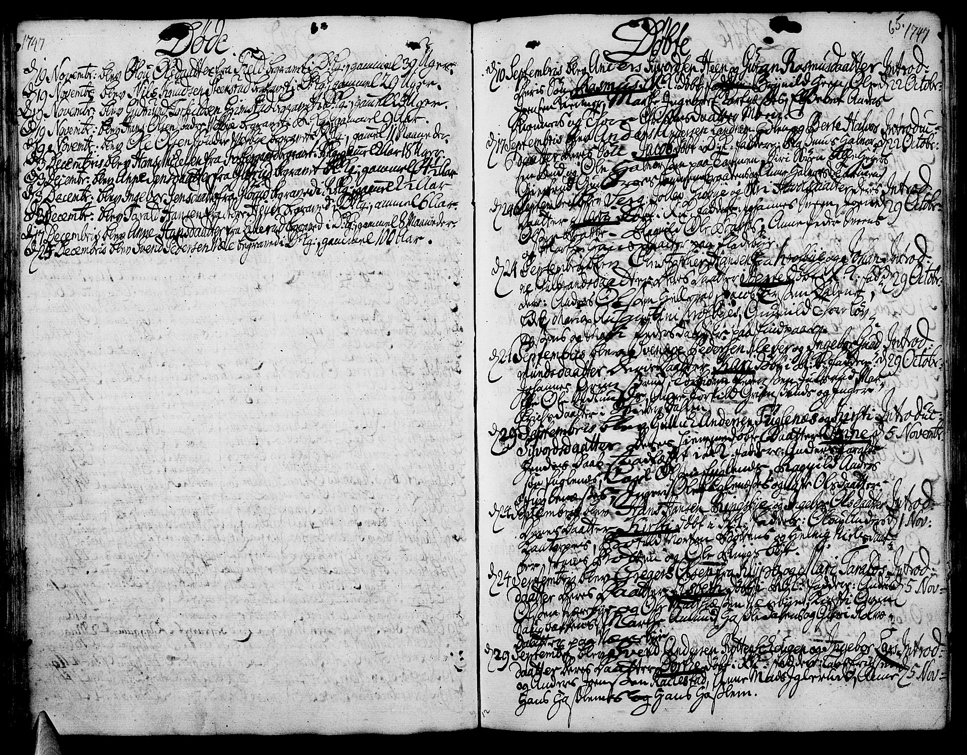 Rakkestad prestekontor Kirkebøker, AV/SAO-A-2008/F/Fa/L0002: Parish register (official) no. I 2, 1741-1751, p. 65