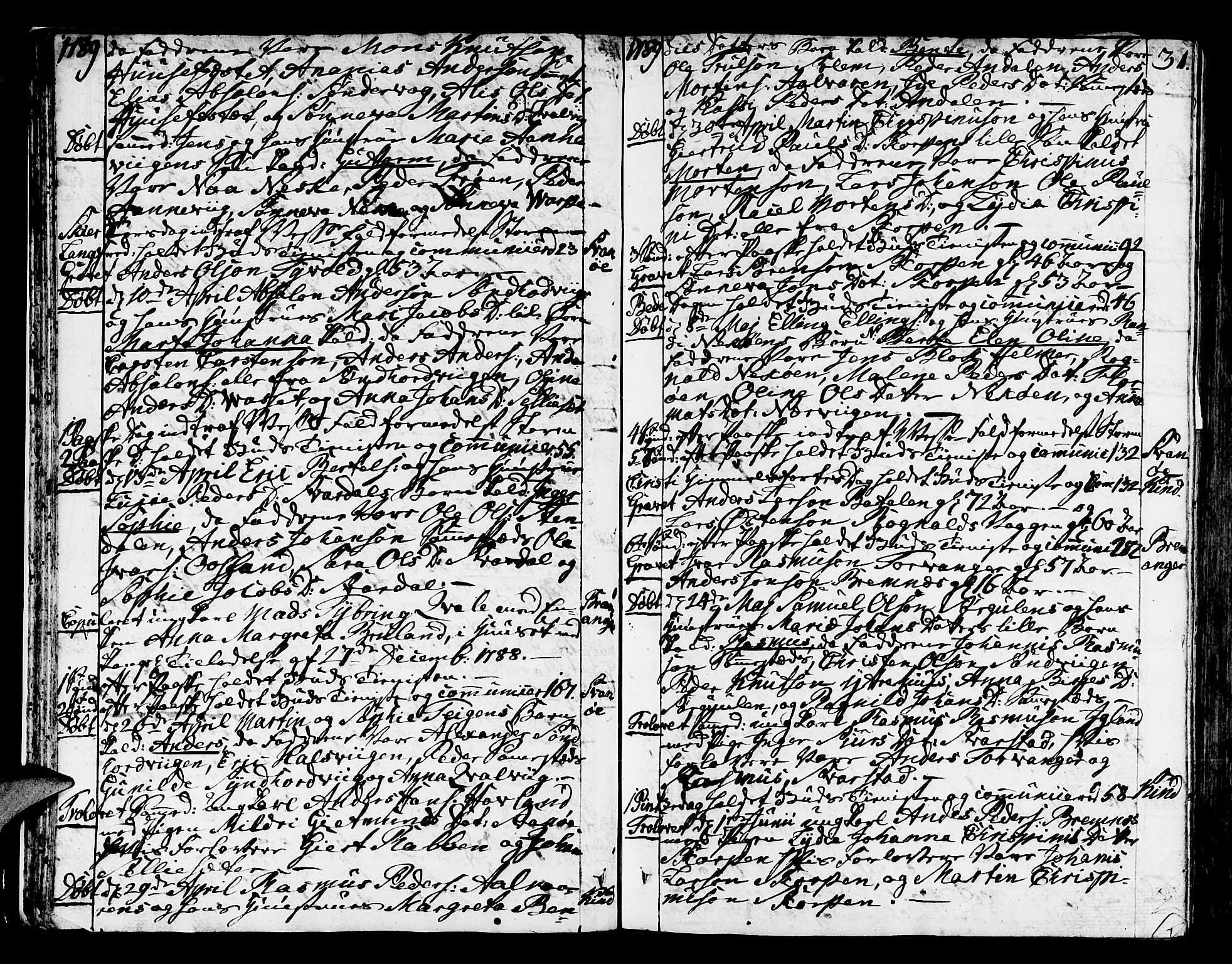 Kinn sokneprestembete, AV/SAB-A-80801/H/Haa/Haaa/L0003: Parish register (official) no. A 3, 1785-1821, p. 31