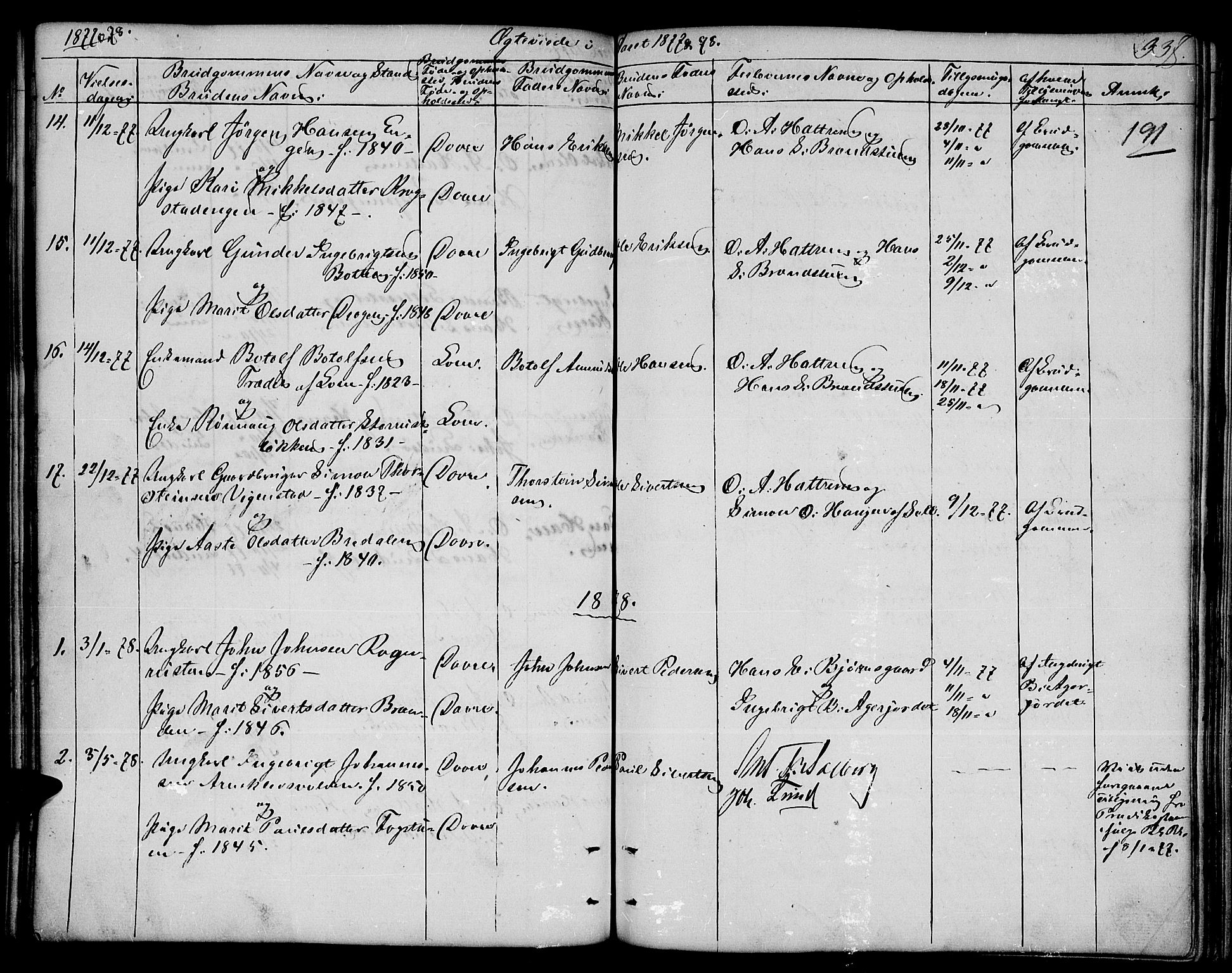 Dovre prestekontor, SAH/PREST-066/H/Ha/Hab/L0001: Parish register (copy) no. 1, 1862-1880, p. 337