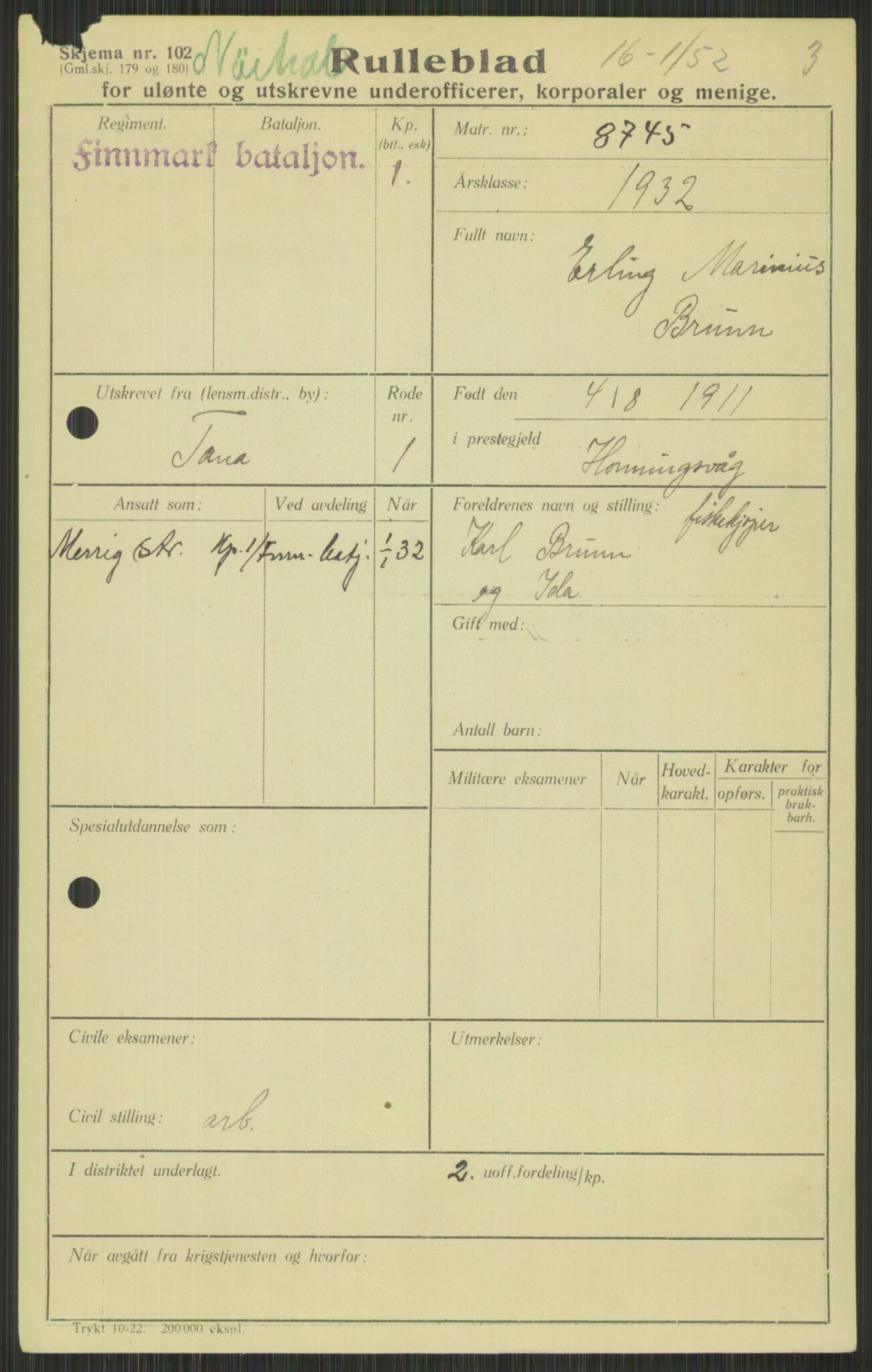 Forsvaret, Varanger bataljon, AV/RA-RAFA-2258/1/D/L0440: Rulleblad for fødte 1892-1912, 1892-1912, p. 1159