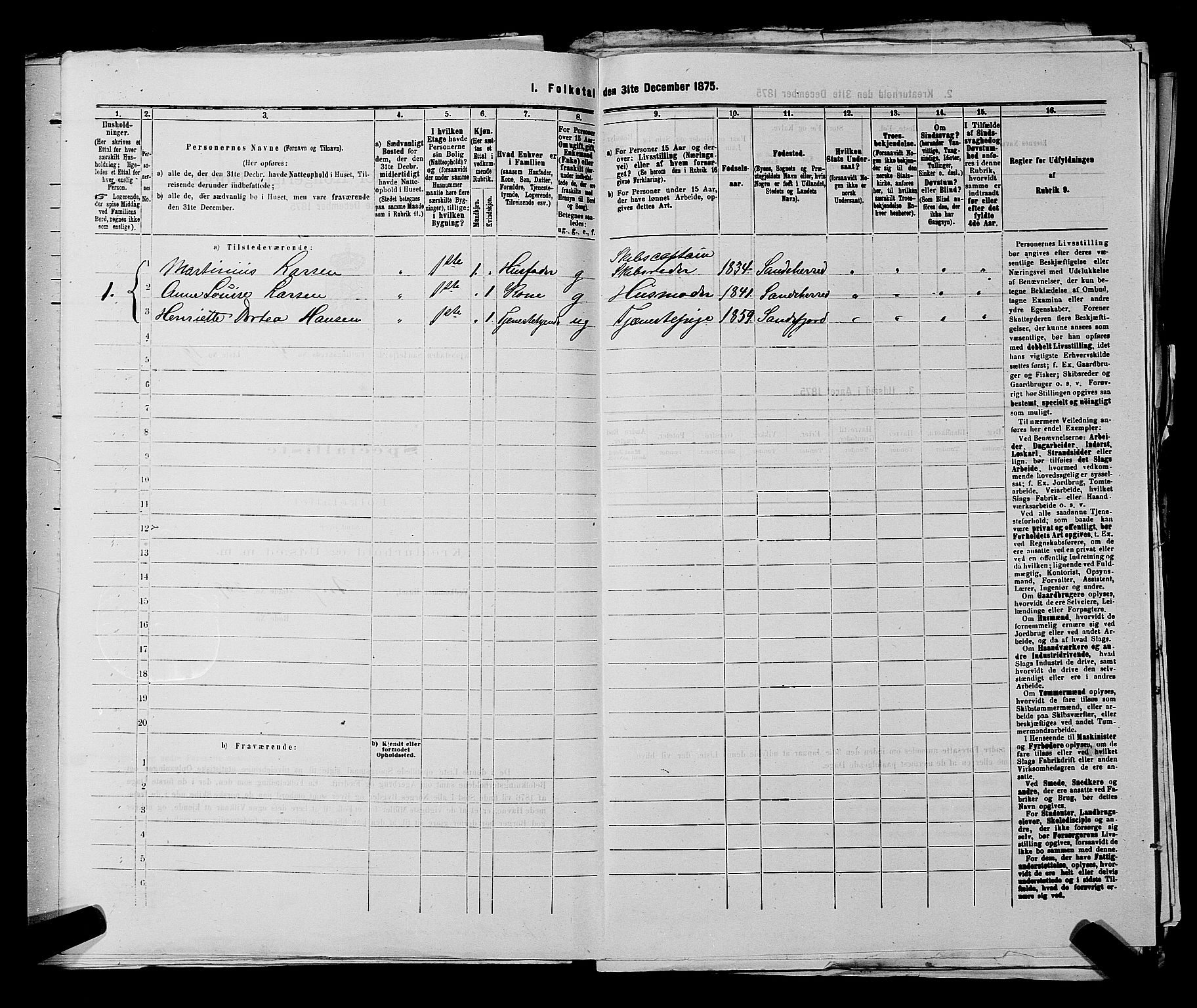 SAKO, 1875 census for 0706B Sandeherred/Sandefjord, 1875, p. 550