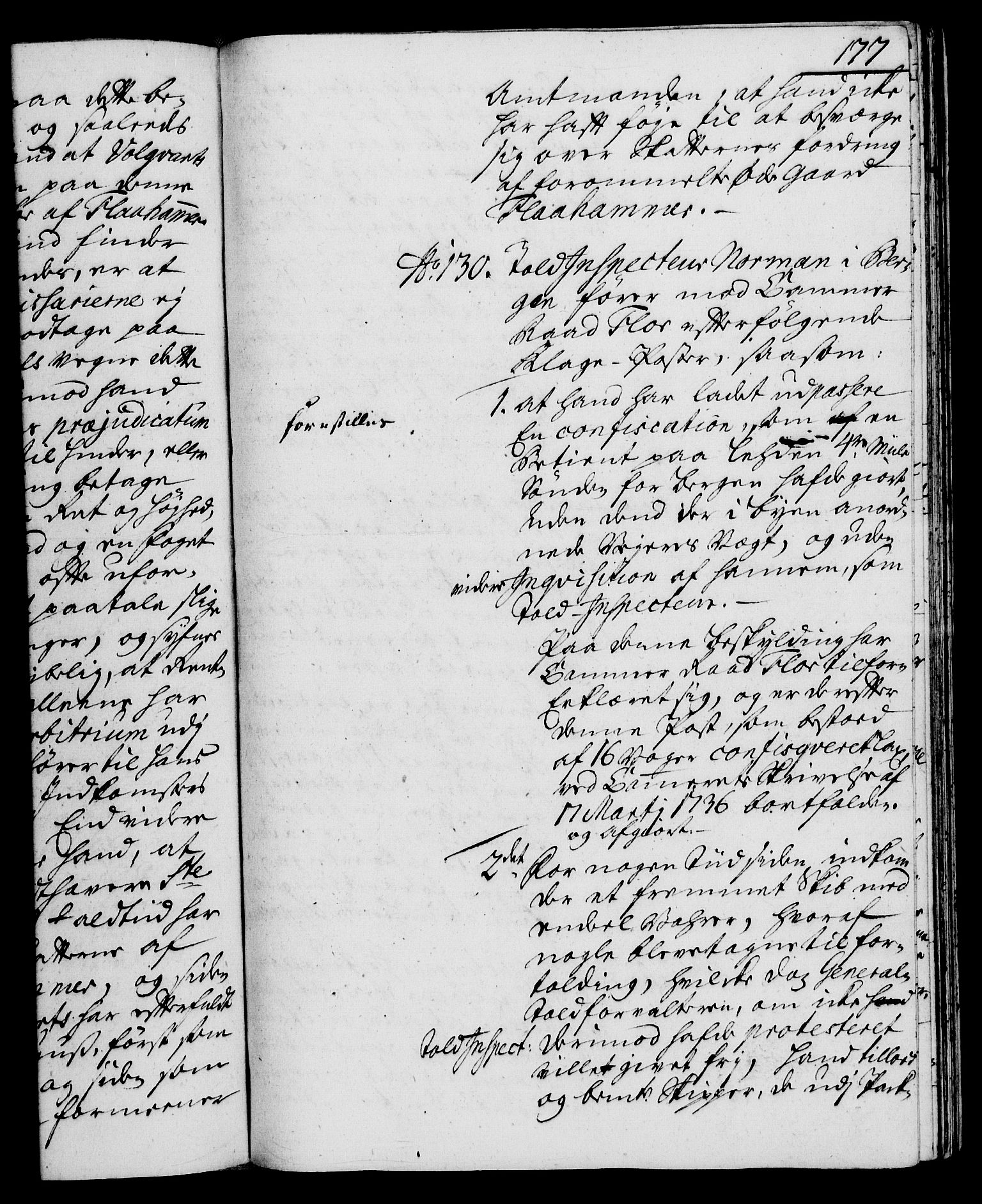 Rentekammeret, Kammerkanselliet, RA/EA-3111/G/Gh/Gha/L0020: Norsk ekstraktmemorialprotokoll (merket RK 53.65), 1738-1739, p. 177