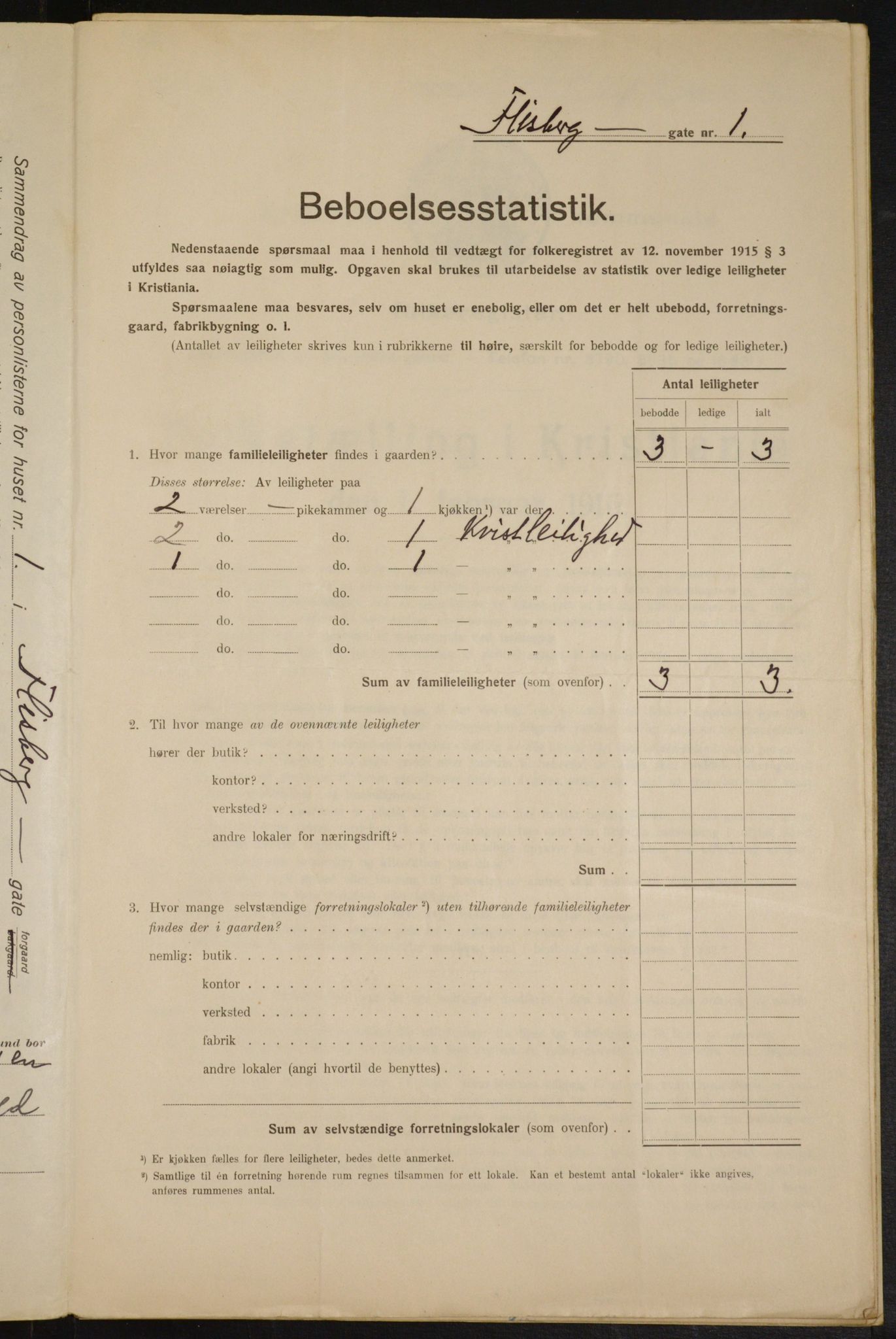 OBA, Municipal Census 1916 for Kristiania, 1916, p. 24998