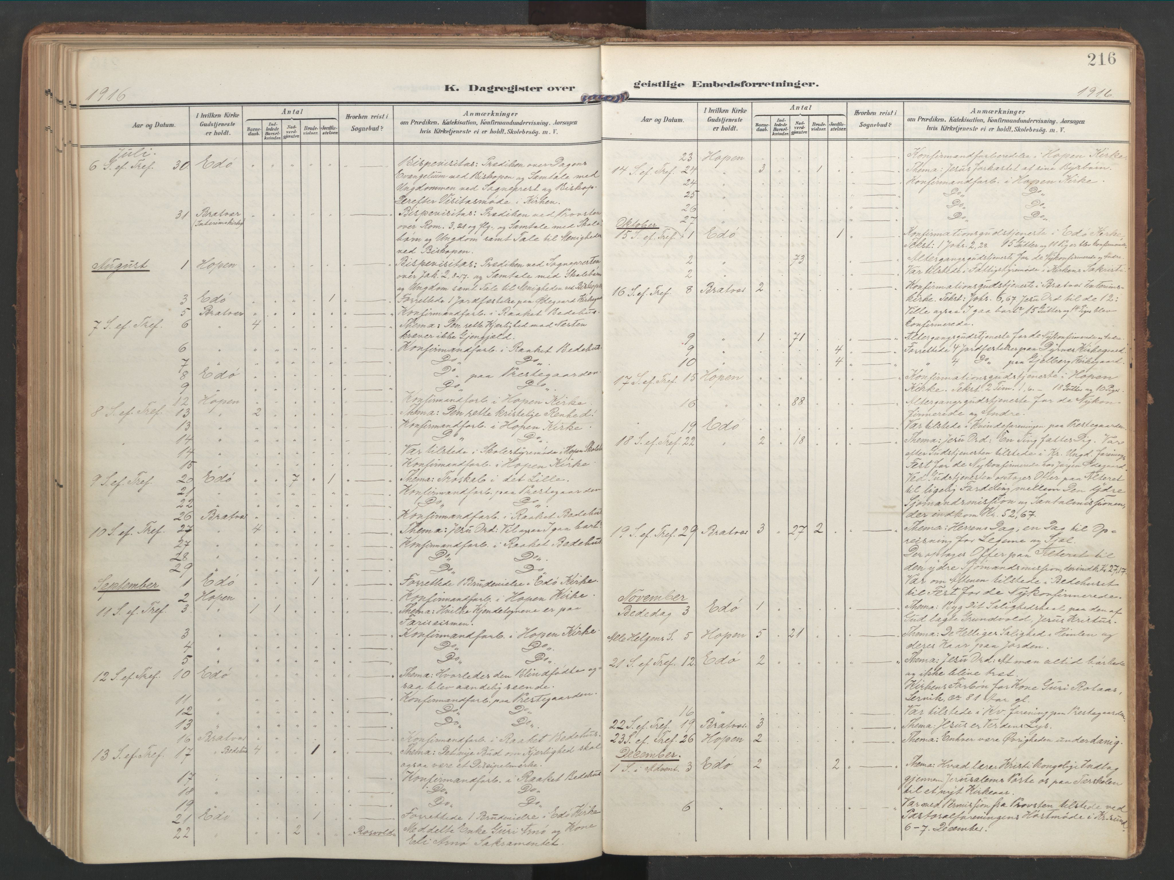 Ministerialprotokoller, klokkerbøker og fødselsregistre - Møre og Romsdal, AV/SAT-A-1454/583/L0955: Parish register (official) no. 583A02, 1907-1926, p. 216