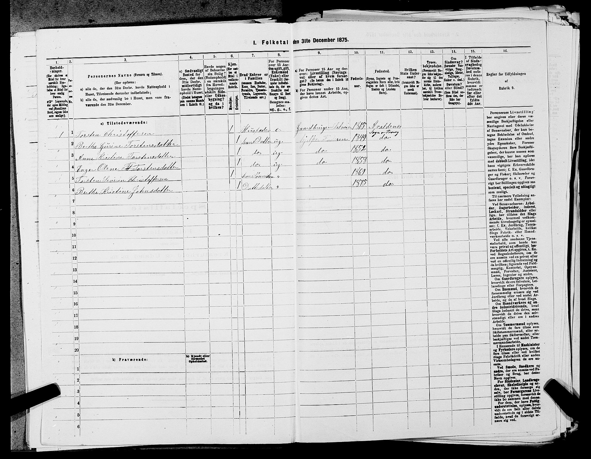 SAST, 1875 census for 1147L Avaldsnes/Avaldsnes og Kopervik, 1875, p. 1486