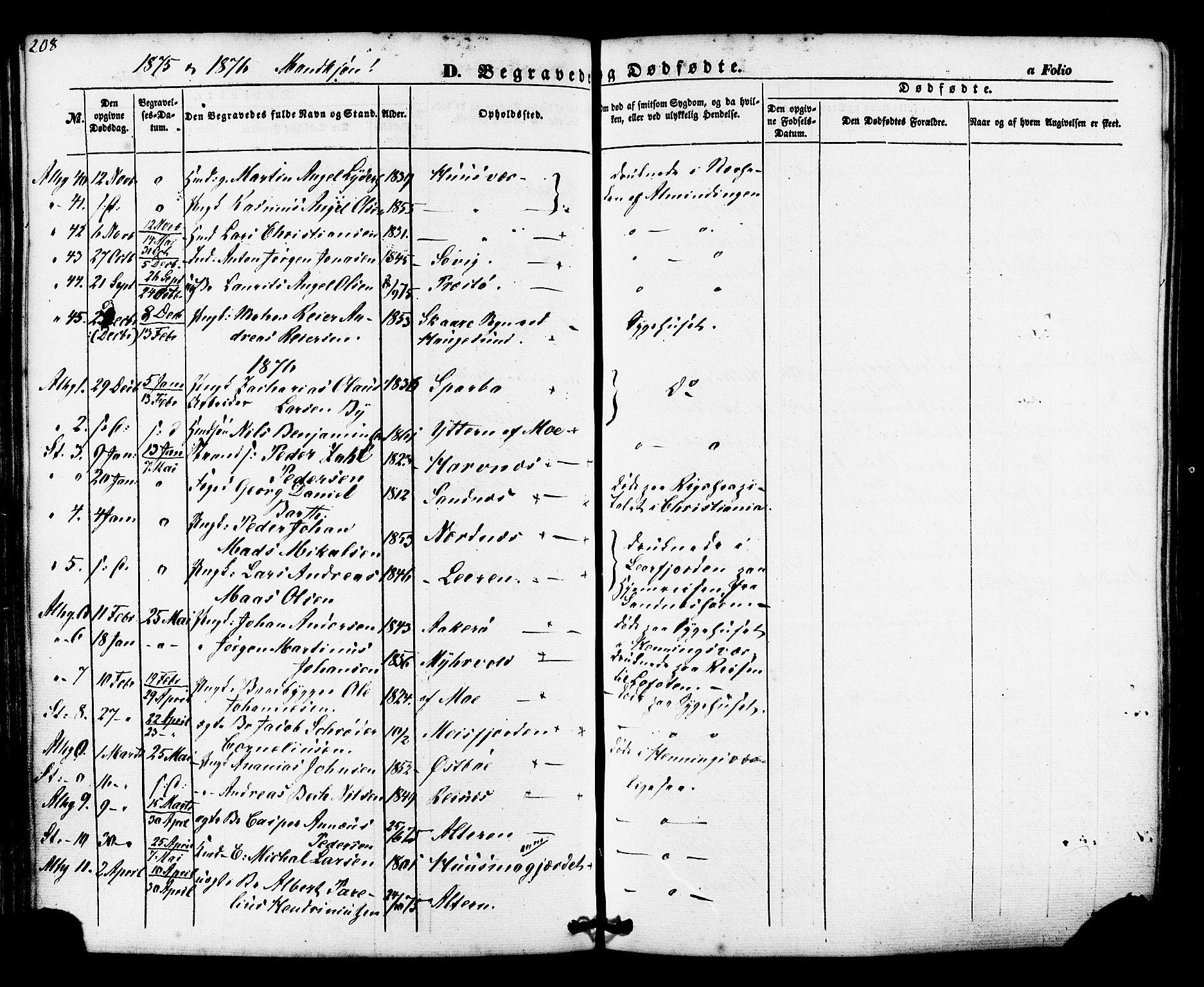 Ministerialprotokoller, klokkerbøker og fødselsregistre - Nordland, AV/SAT-A-1459/830/L0448: Parish register (official) no. 830A12, 1855-1878, p. 208