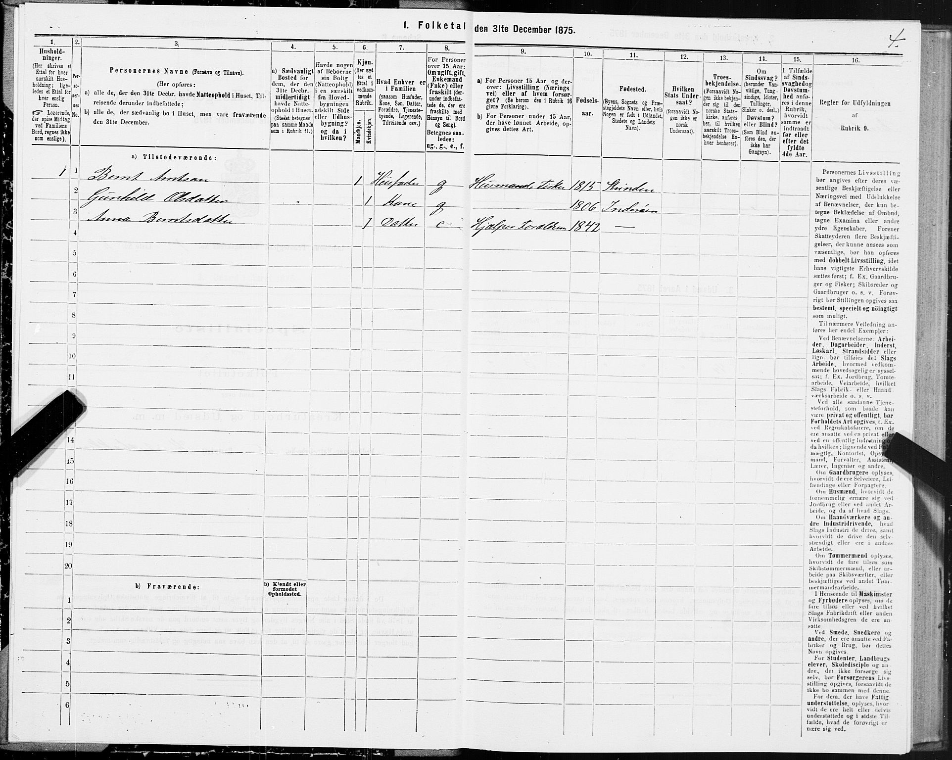 SAT, 1875 census for 1729P Inderøy, 1875, p. 1004