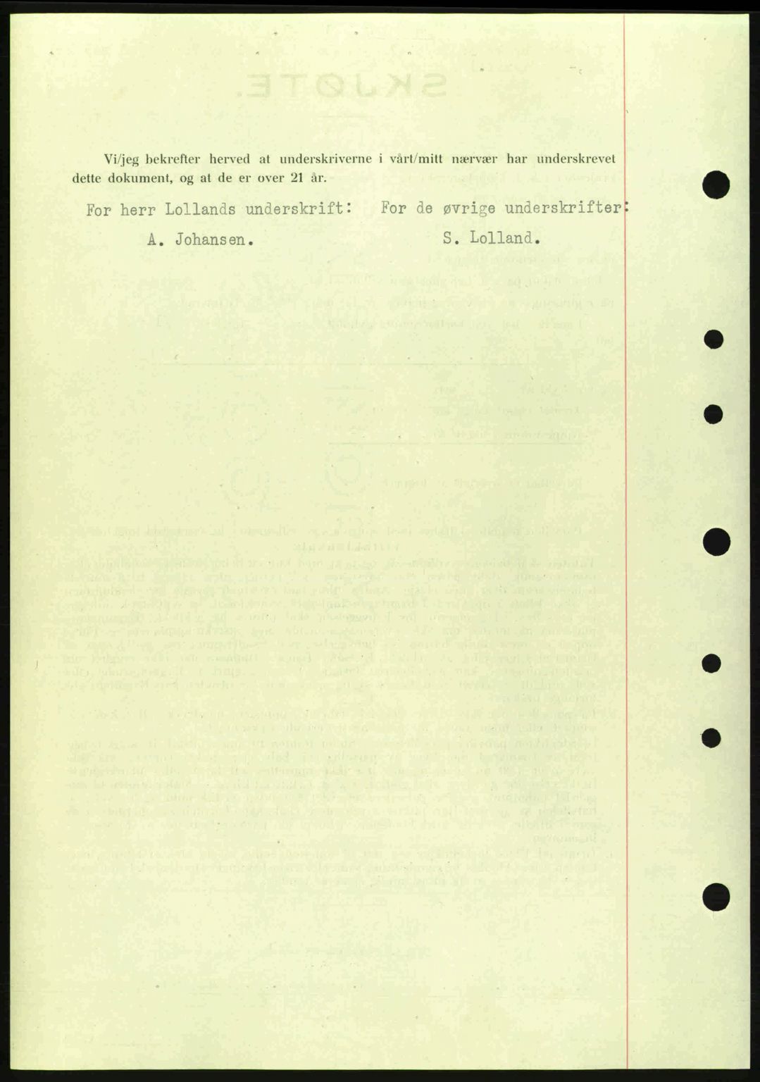 Moss sorenskriveri, SAO/A-10168: Mortgage book no. A9, 1941-1942, Diary no: : 2375/1941