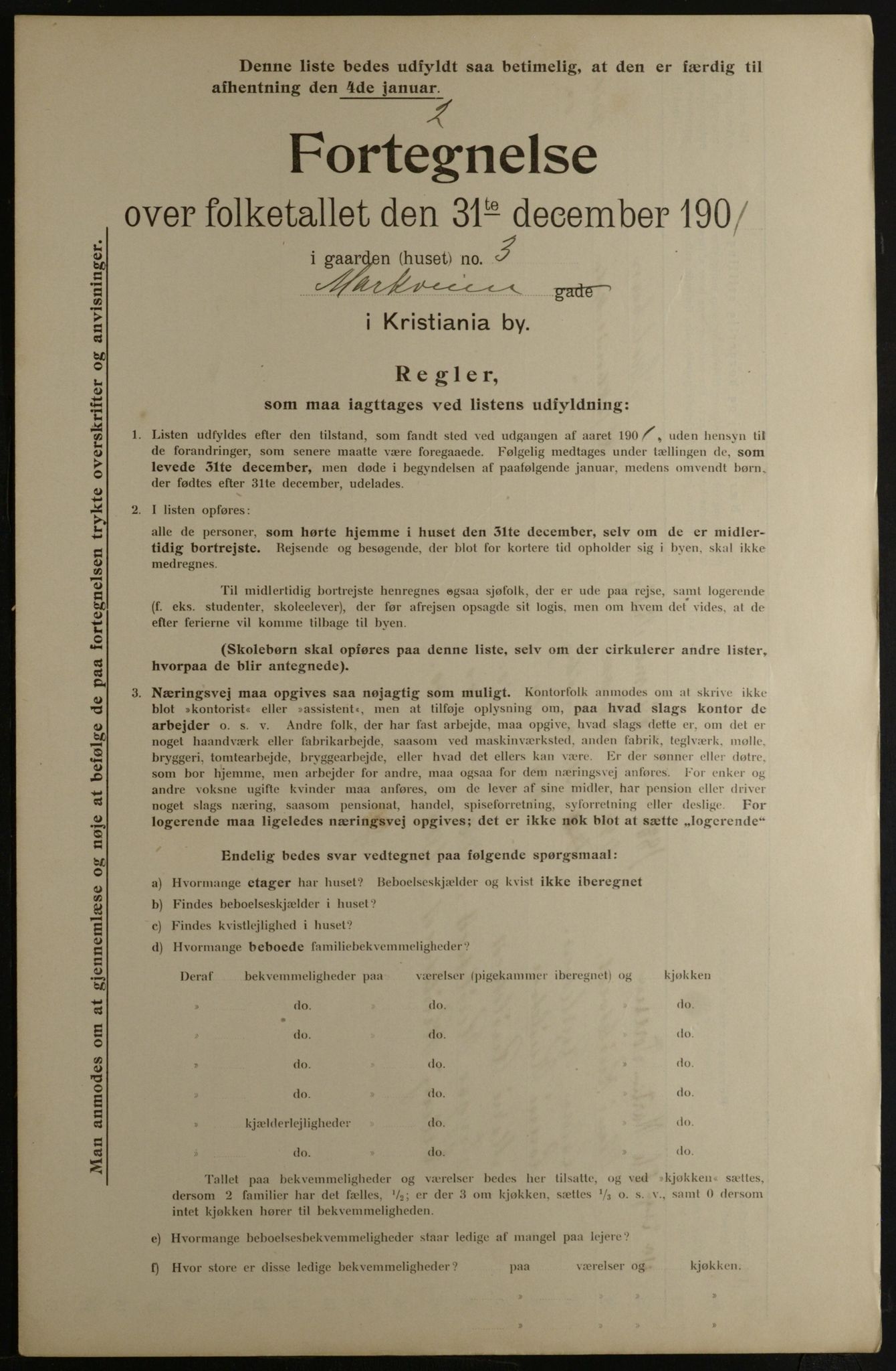 OBA, Municipal Census 1901 for Kristiania, 1901, p. 9757