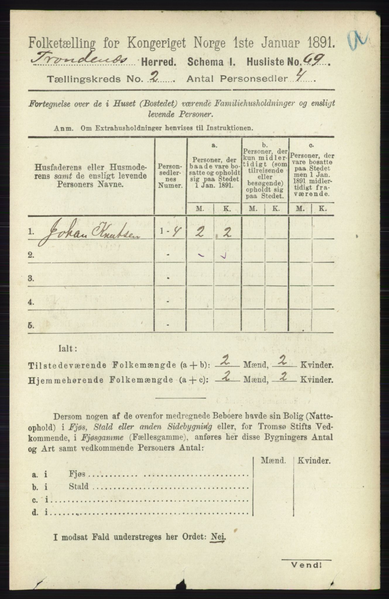 RA, 1891 census for 1914 Trondenes, 1891, p. 647