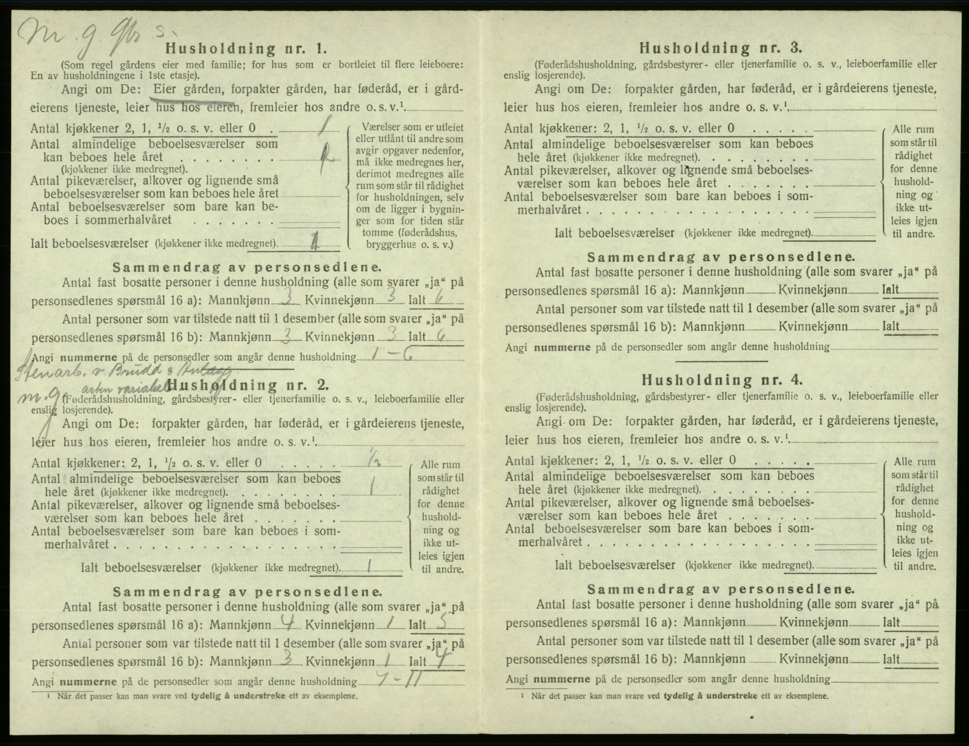 SAB, 1920 census for Sveio, 1920, p. 402