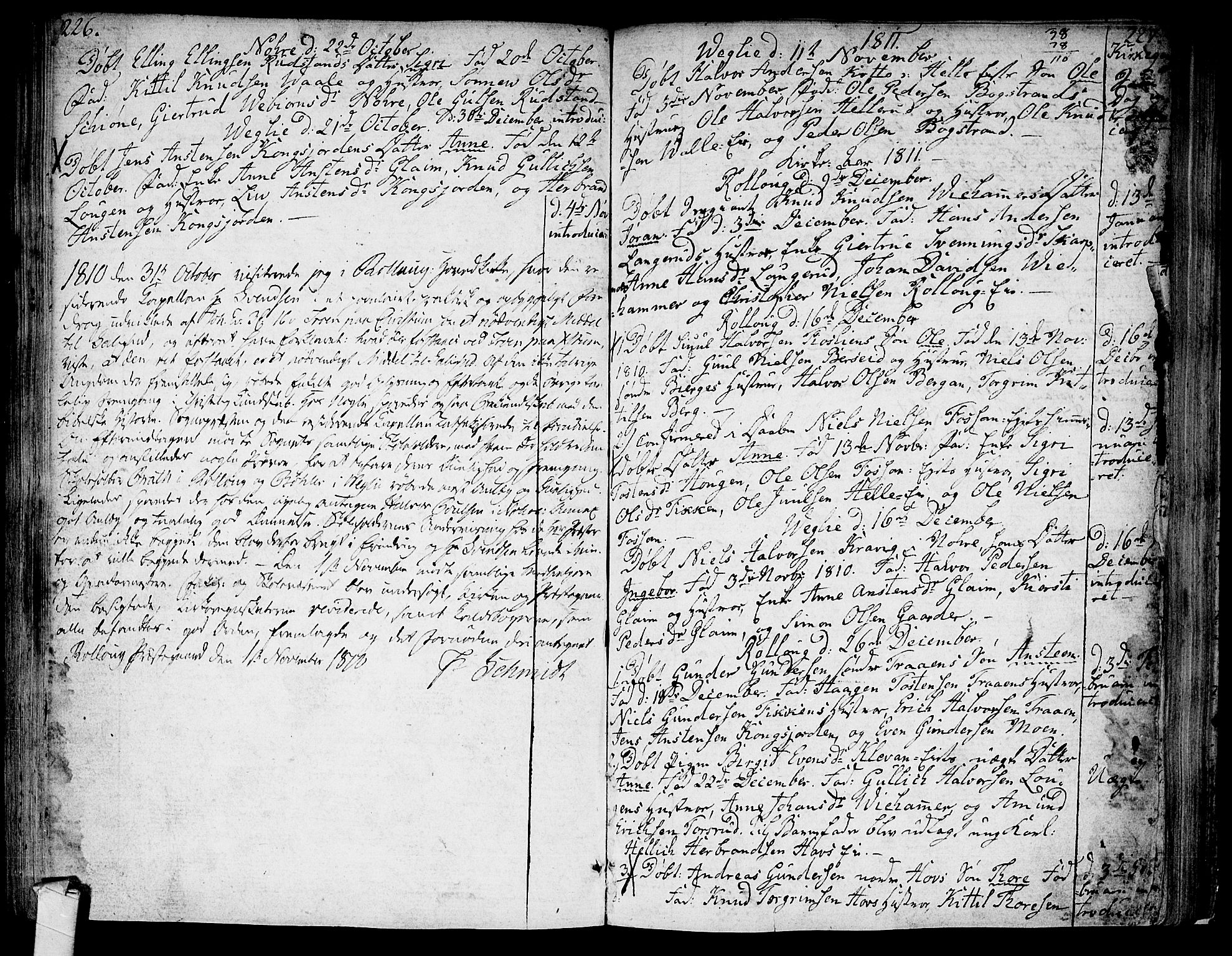 Rollag kirkebøker, AV/SAKO-A-240/F/Fa/L0005: Parish register (official) no. I 5, 1792-1814, p. 226-227