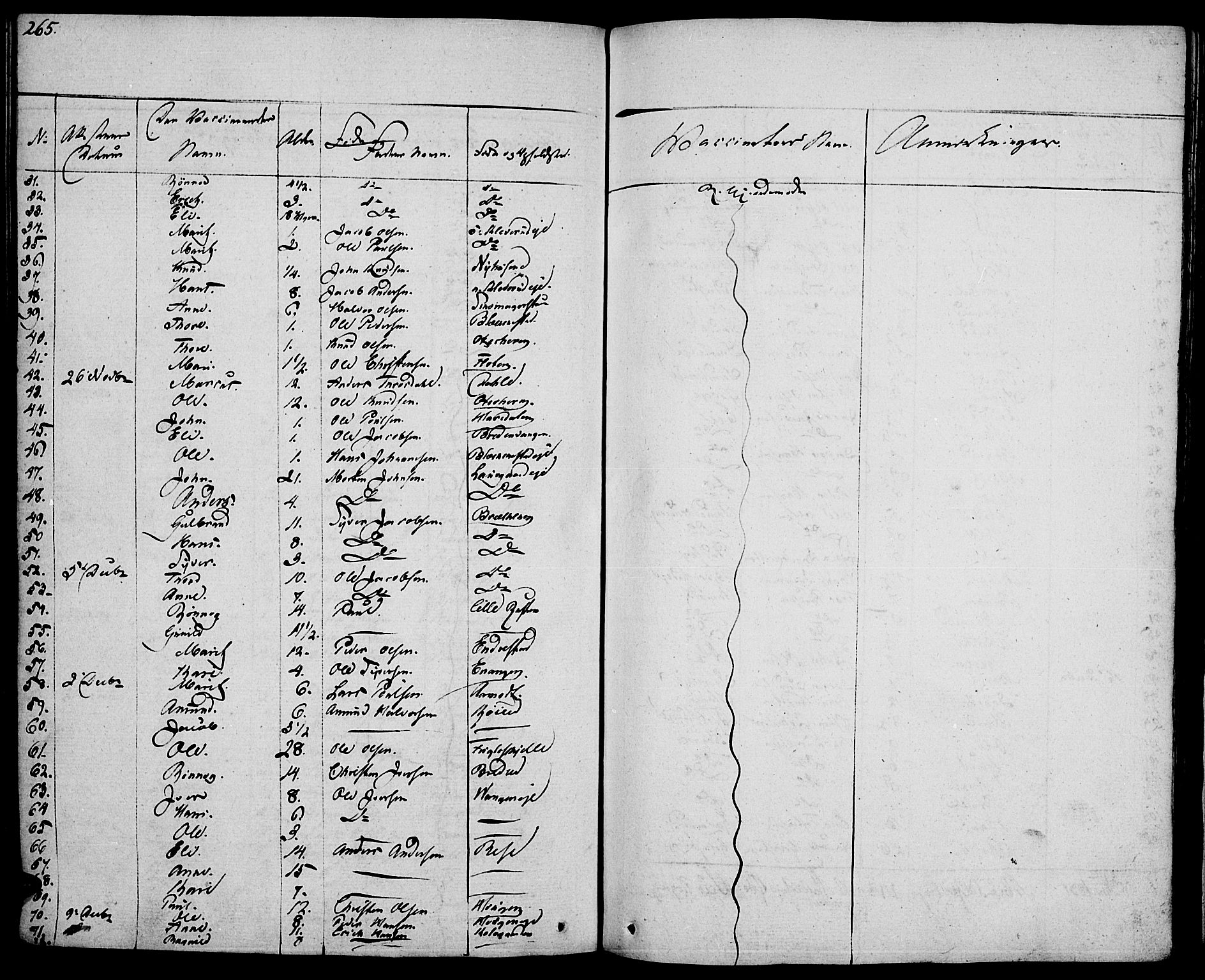 Vågå prestekontor, SAH/PREST-076/H/Ha/Haa/L0004: Parish register (official) no. 4 /1, 1827-1842, p. 265