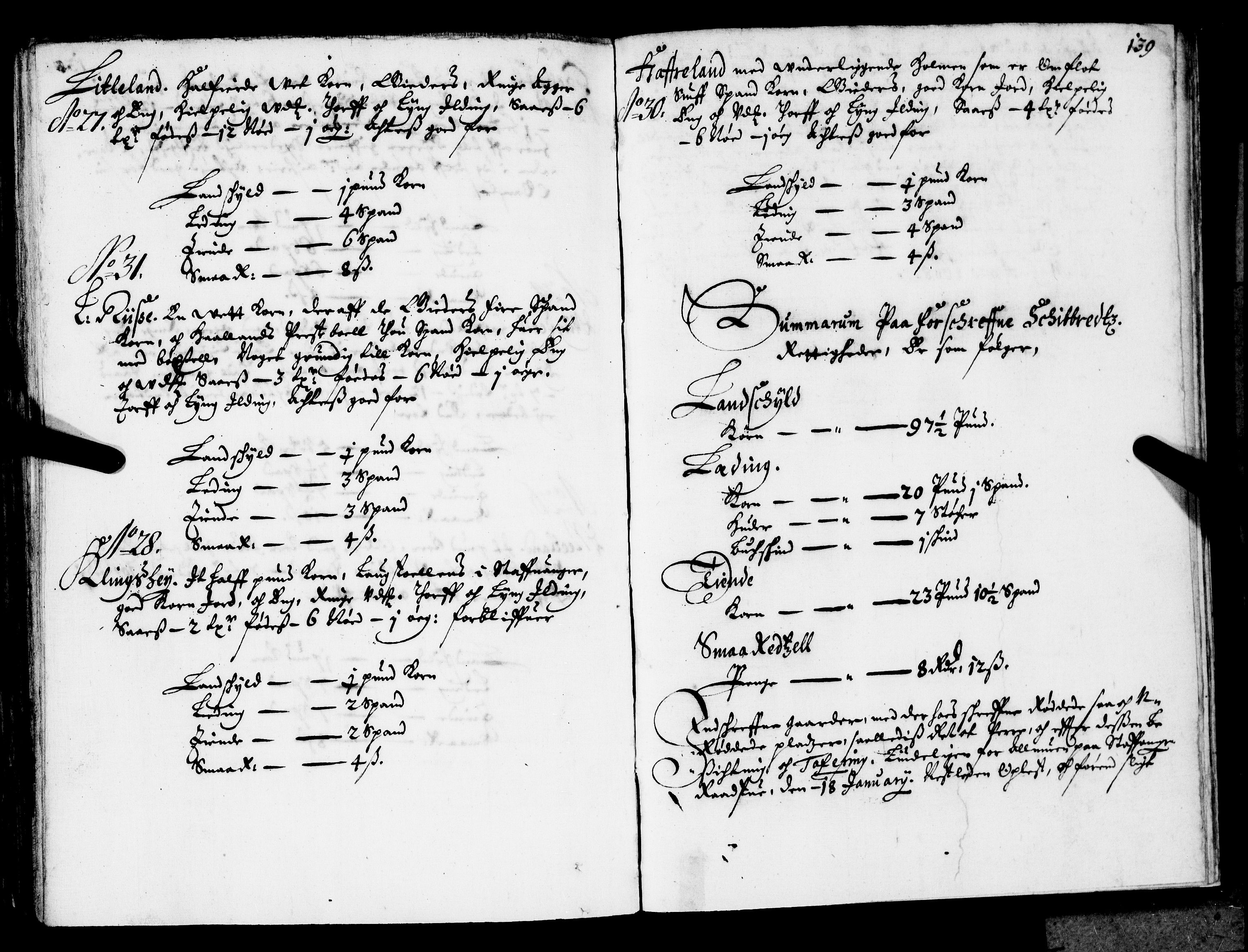 Rentekammeret inntil 1814, Realistisk ordnet avdeling, AV/RA-EA-4070/N/Nb/Nba/L0032: Jæren og Dalane fogderi, 1668, p. 138b-139a