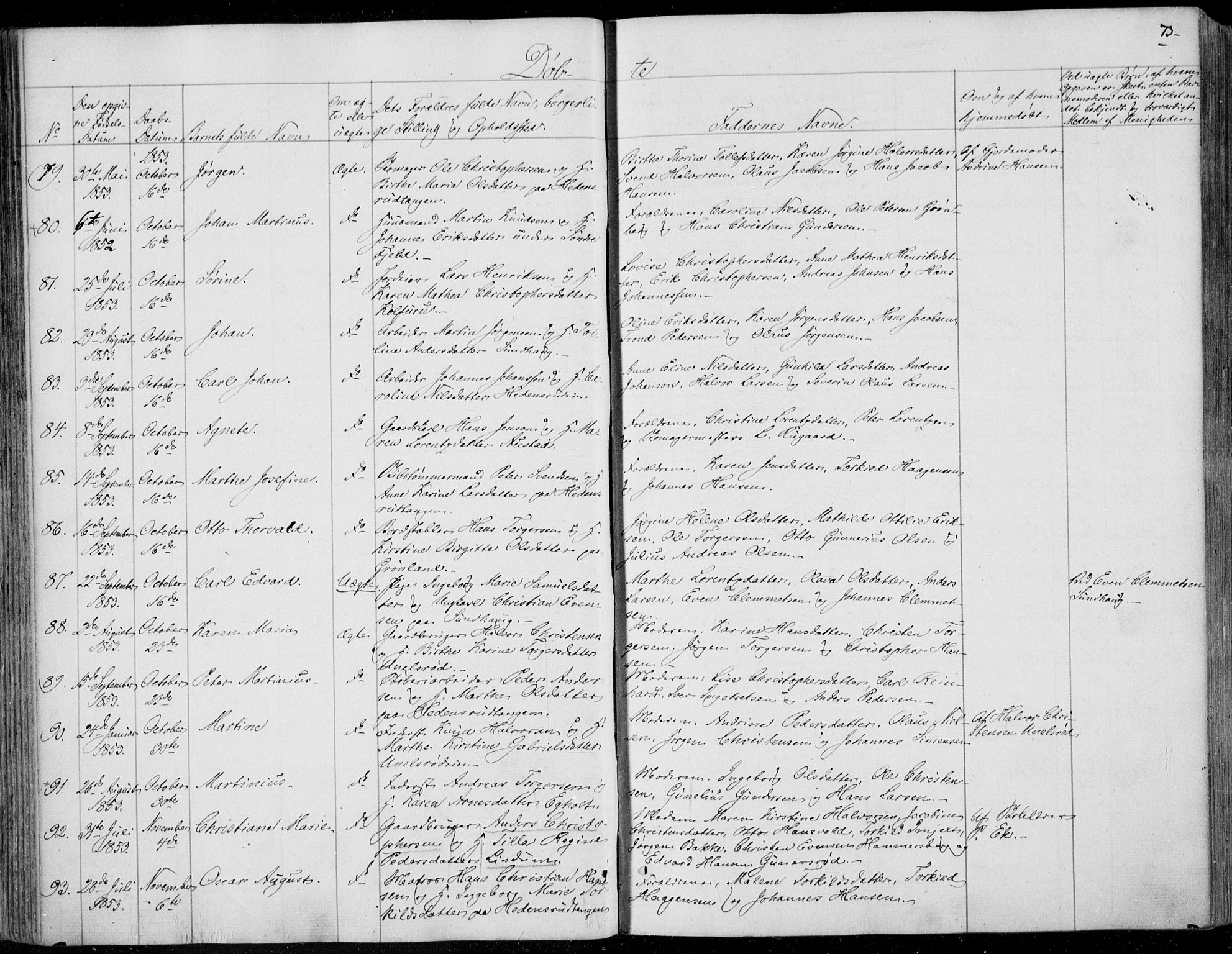 Skoger kirkebøker, SAKO/A-59/F/Fa/L0003: Parish register (official) no. I 3, 1842-1861, p. 73