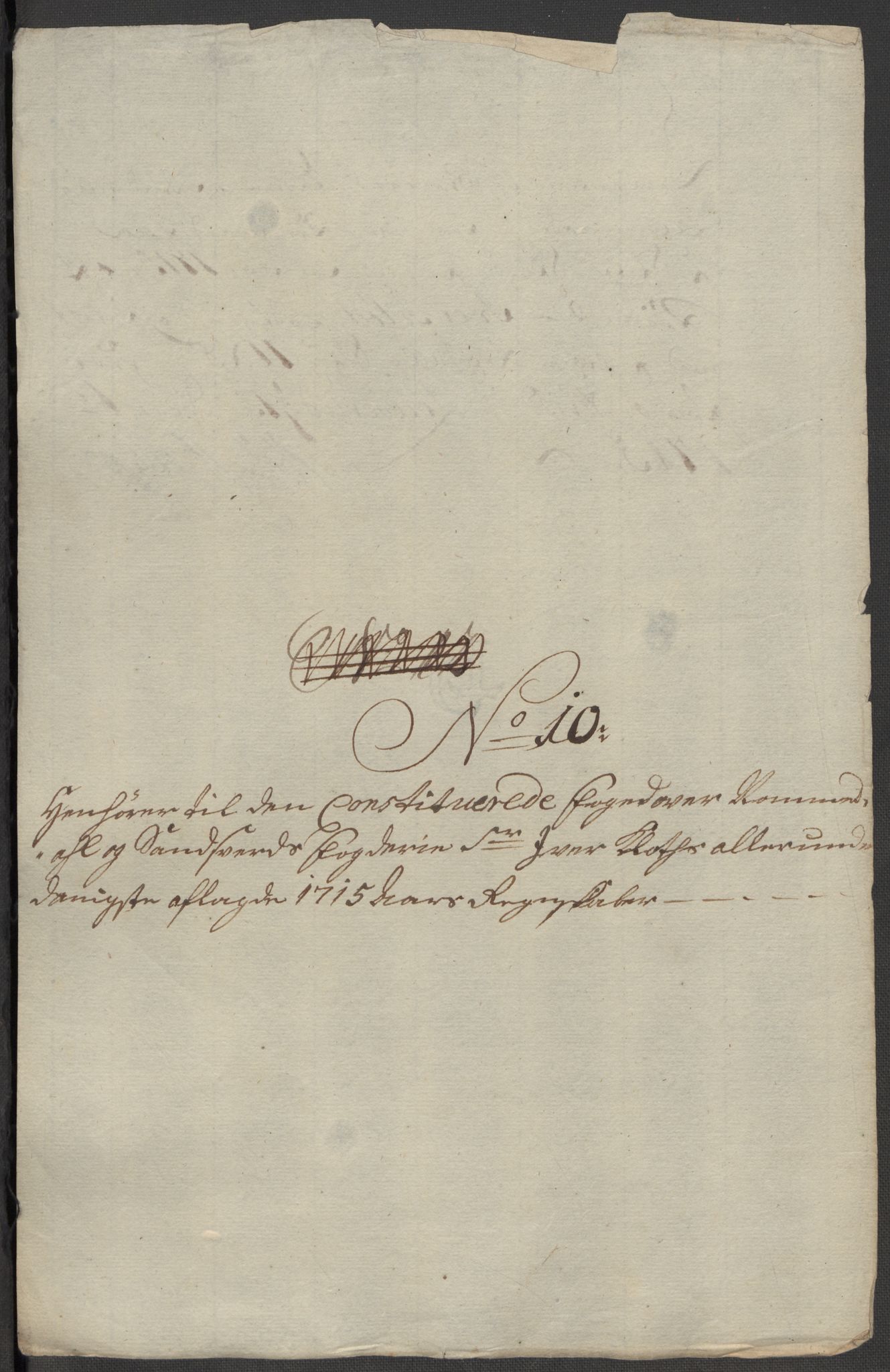 Rentekammeret inntil 1814, Reviderte regnskaper, Fogderegnskap, RA/EA-4092/R24/L1591: Fogderegnskap Numedal og Sandsvær, 1715, p. 290