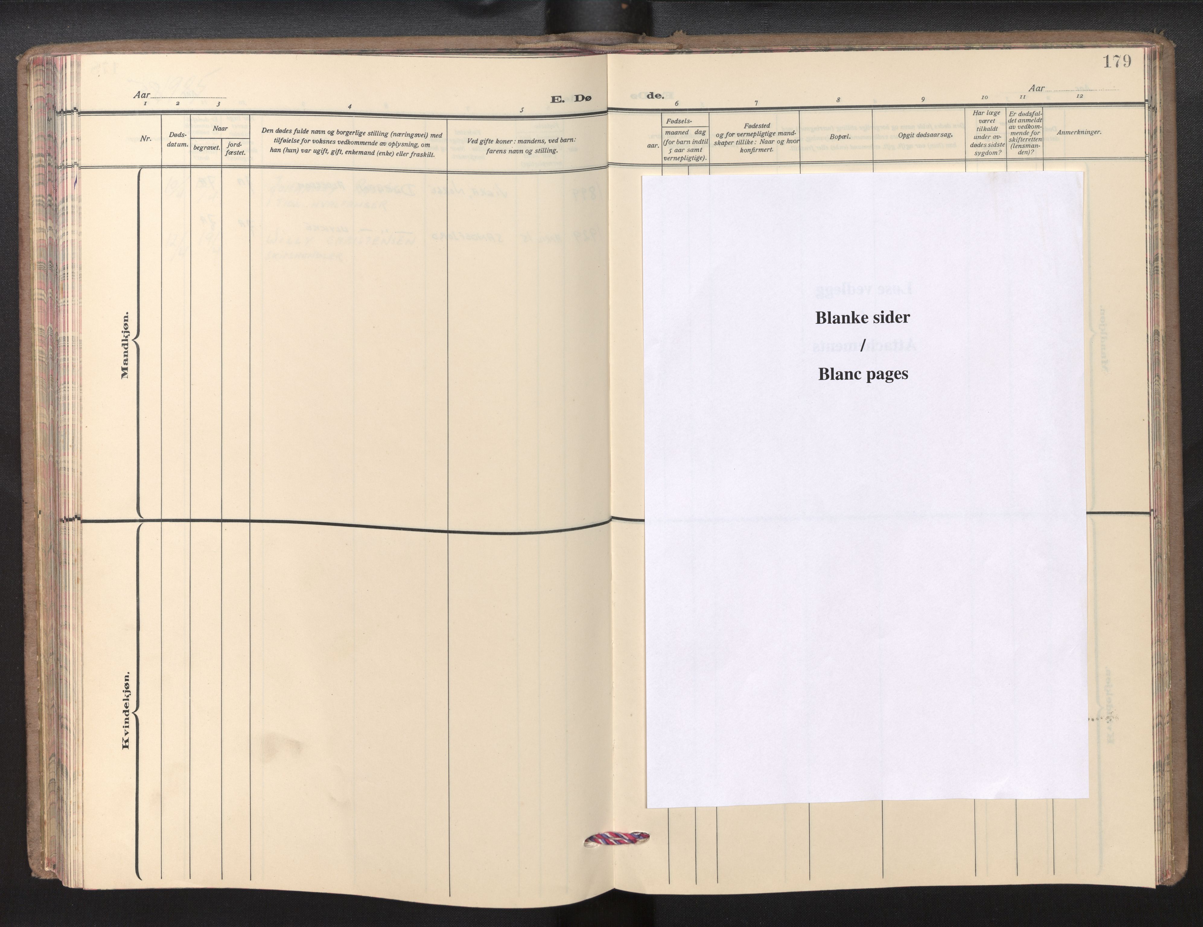 Den norske sjømannsmisjon i utlandet/Syd-Afrika(Durban-Cape Town-Port Elisabeth), AV/SAB-SAB/PA-0119/H/Ha/Haa/L0001: Parish register (official) no. A 1, 1949-1986, p. 178b-179a