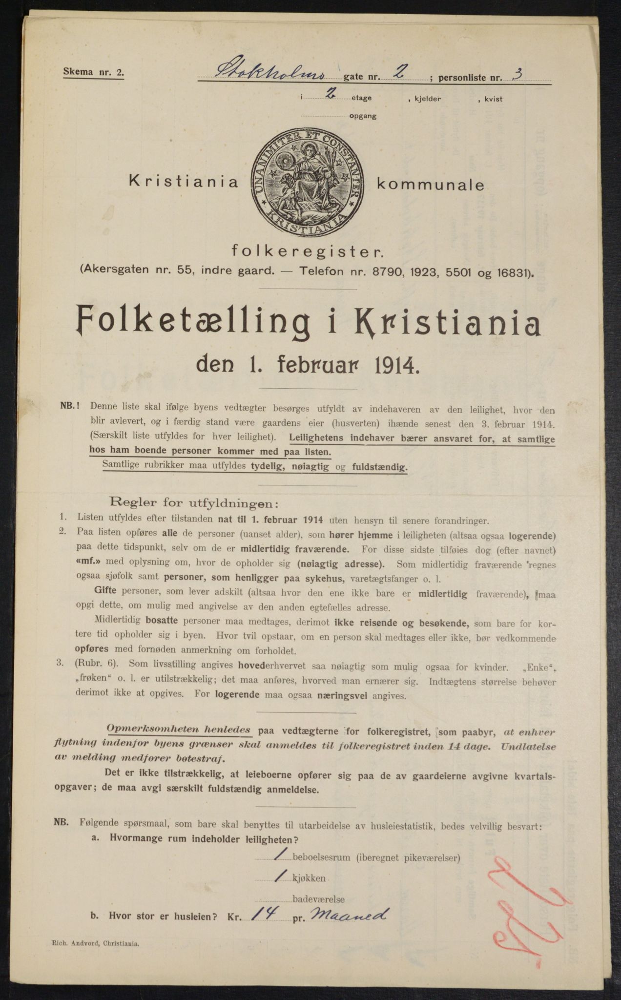 OBA, Municipal Census 1914 for Kristiania, 1914, p. 103038