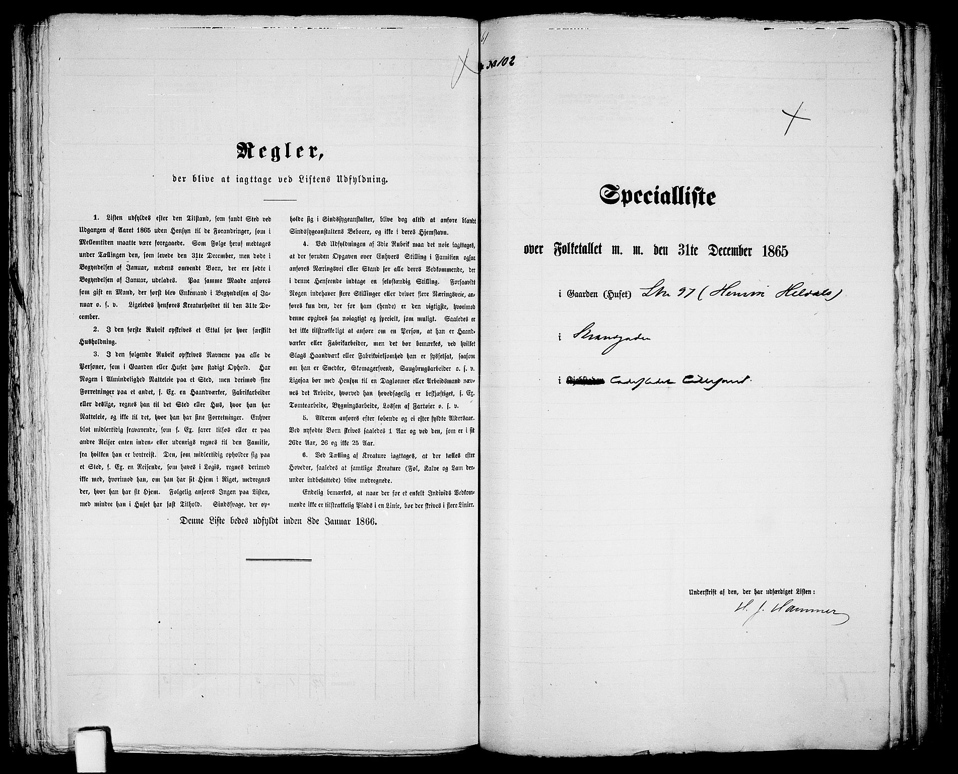 RA, 1865 census for Vestre Moland/Lillesand, 1865, p. 213