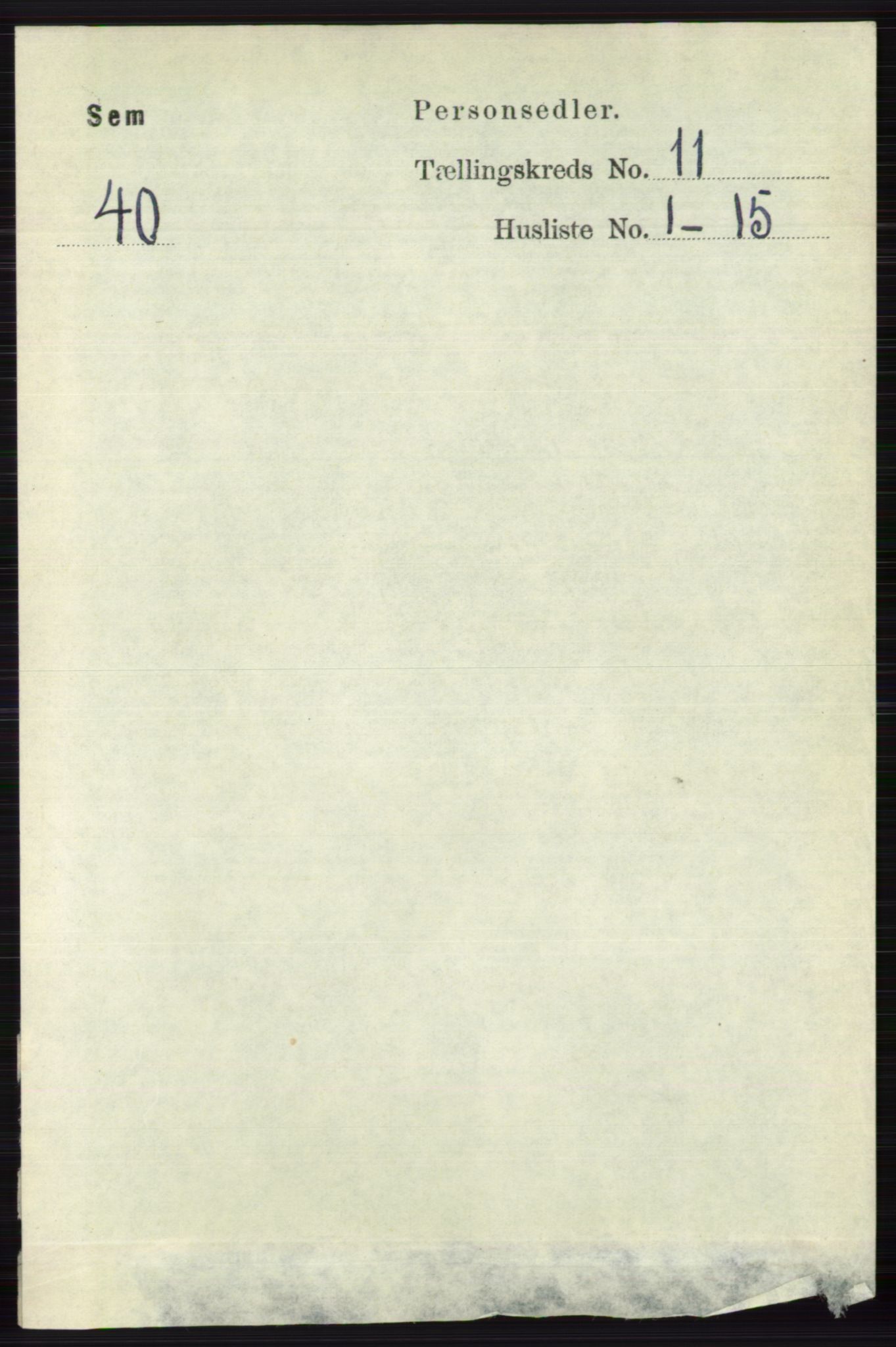 RA, 1891 census for 0721 Sem, 1891, p. 5349