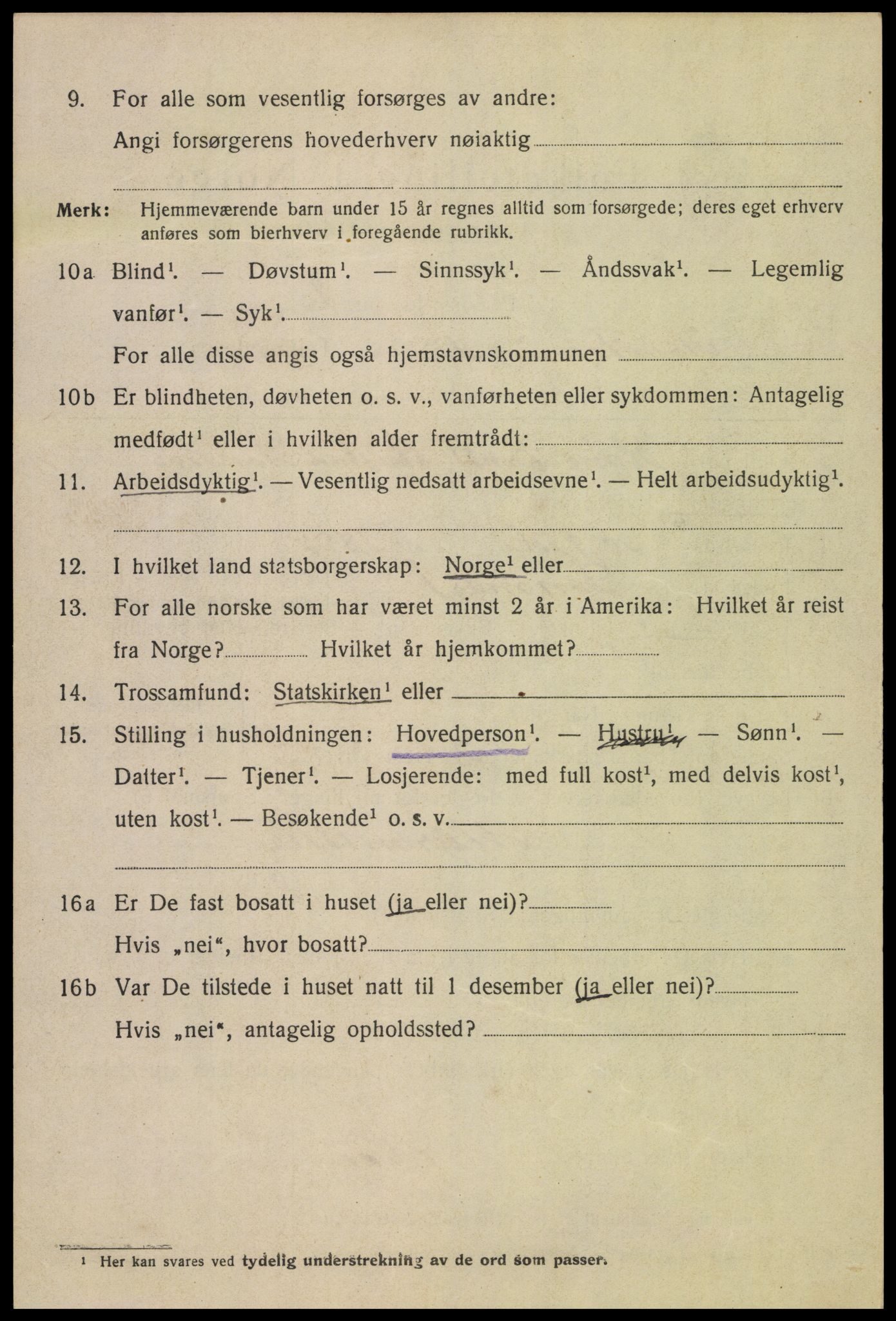 SAK, 1920 census for Kristiansand, 1920, p. 35870