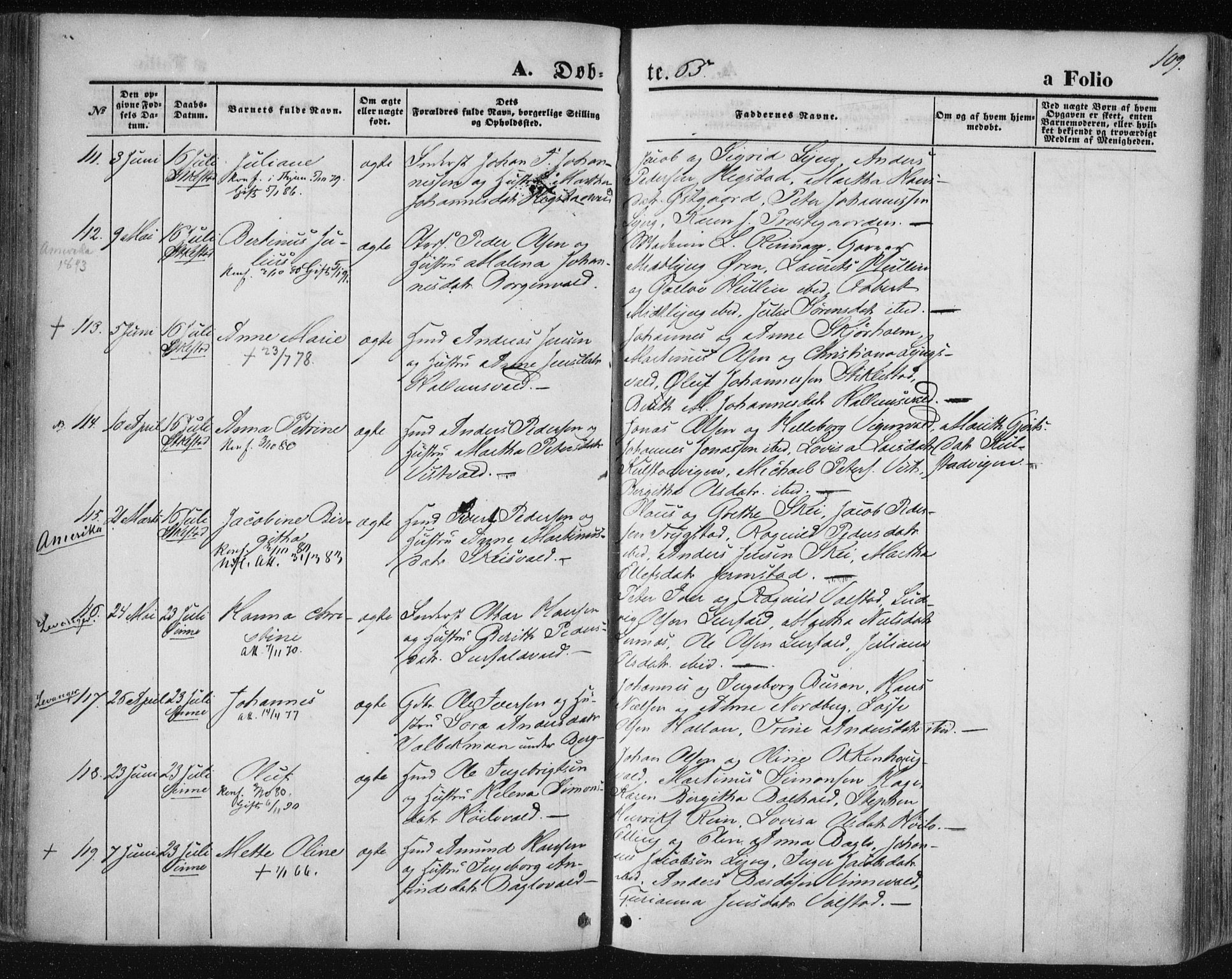 Ministerialprotokoller, klokkerbøker og fødselsregistre - Nord-Trøndelag, AV/SAT-A-1458/723/L0241: Parish register (official) no. 723A10, 1860-1869, p. 109