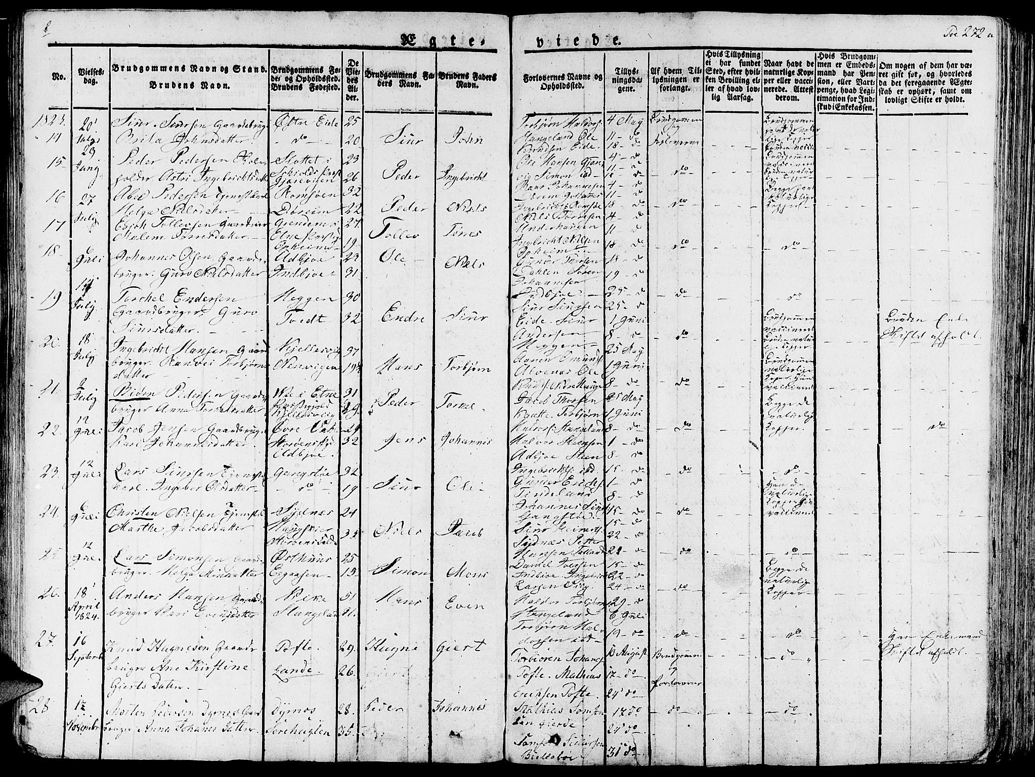 Fjelberg sokneprestembete, AV/SAB-A-75201/H/Haa: Parish register (official) no. A 5, 1822-1834, p. 272