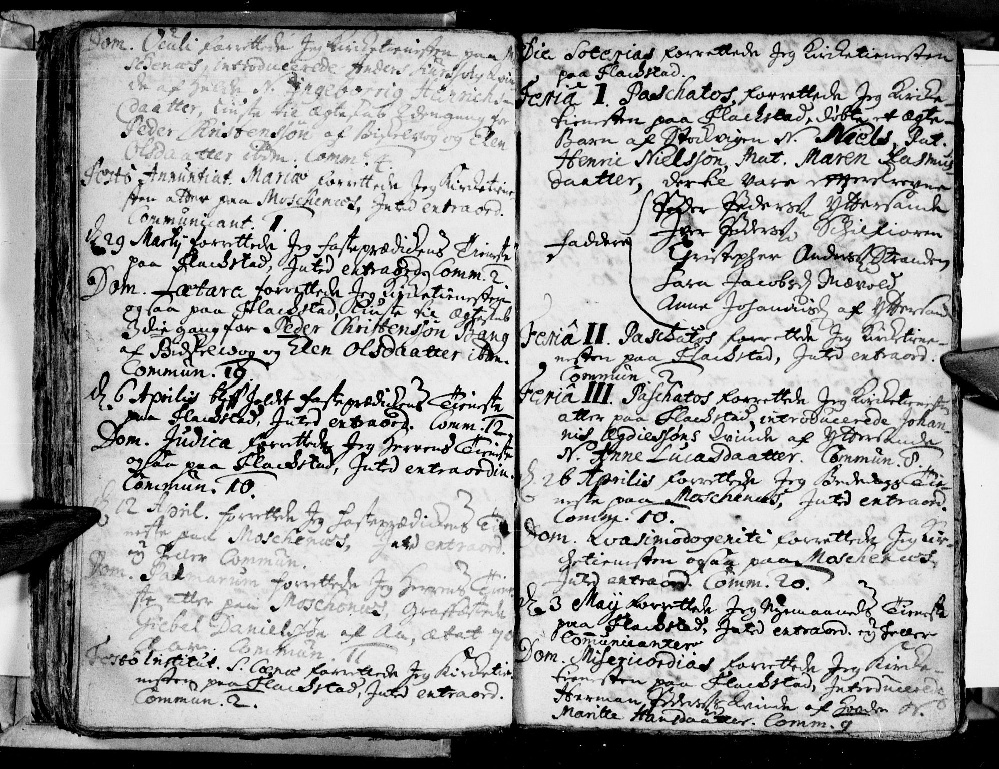 Ministerialprotokoller, klokkerbøker og fødselsregistre - Nordland, SAT/A-1459/881/L1162: Curate's parish register no. 881B01, 1704-1748