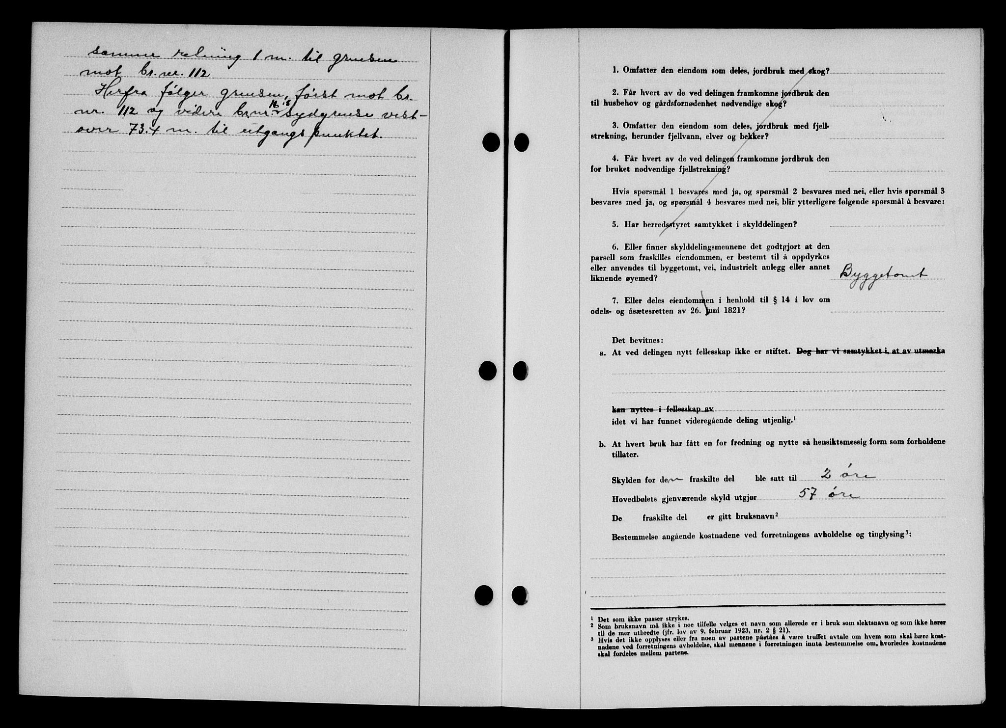 Karmsund sorenskriveri, AV/SAST-A-100311/01/II/IIB/L0085: Mortgage book no. 66A, 1946-1946, Diary no: : 427/1946