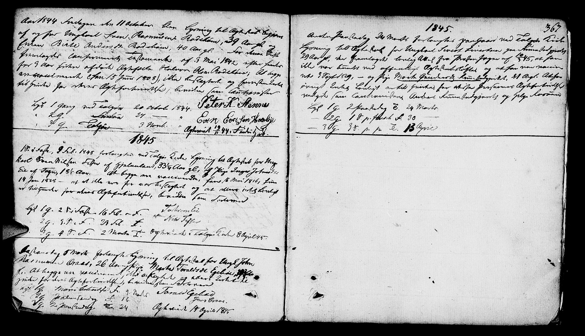 Finnøy sokneprestkontor, SAST/A-101825/H/Ha/Haa/L0005: Parish register (official) no. A 5, 1773-1816, p. 367