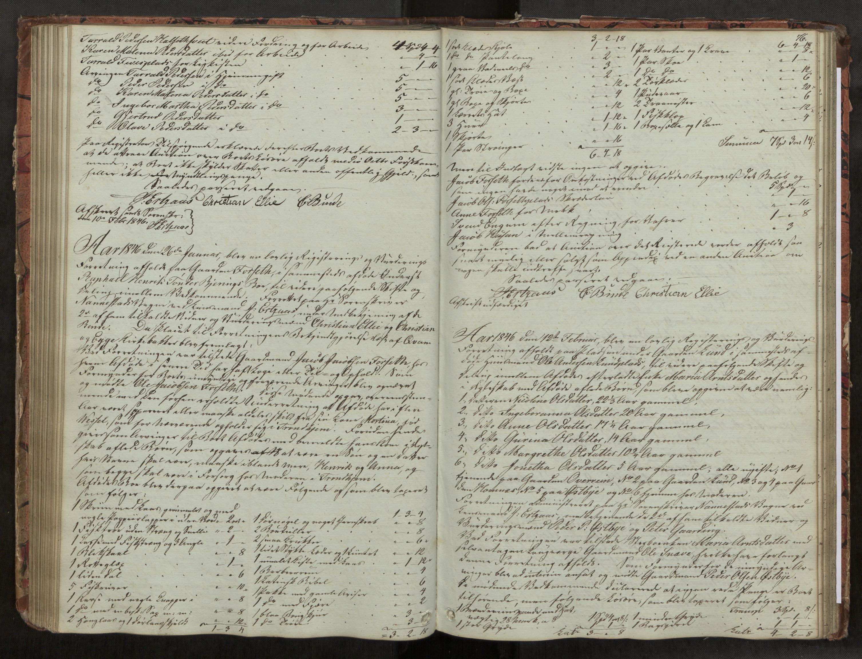 Inderøy sorenskriveri, AV/SAT-A-4147/1/3/3C/3Ca/L0002: Skifteregistreringsprotokoll, 1841-1851, p. 76