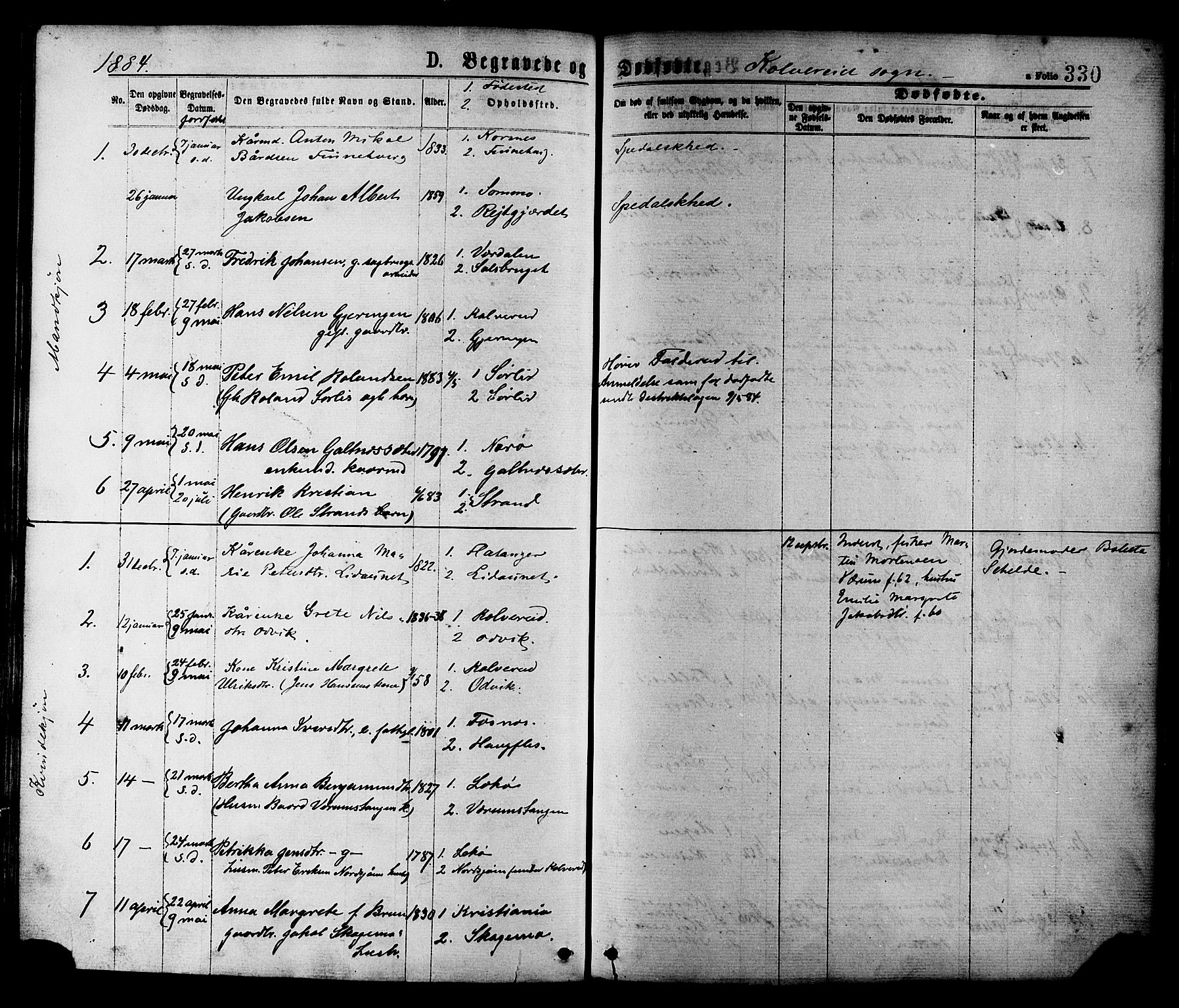 Ministerialprotokoller, klokkerbøker og fødselsregistre - Nord-Trøndelag, SAT/A-1458/780/L0642: Parish register (official) no. 780A07 /1, 1874-1885, p. 330