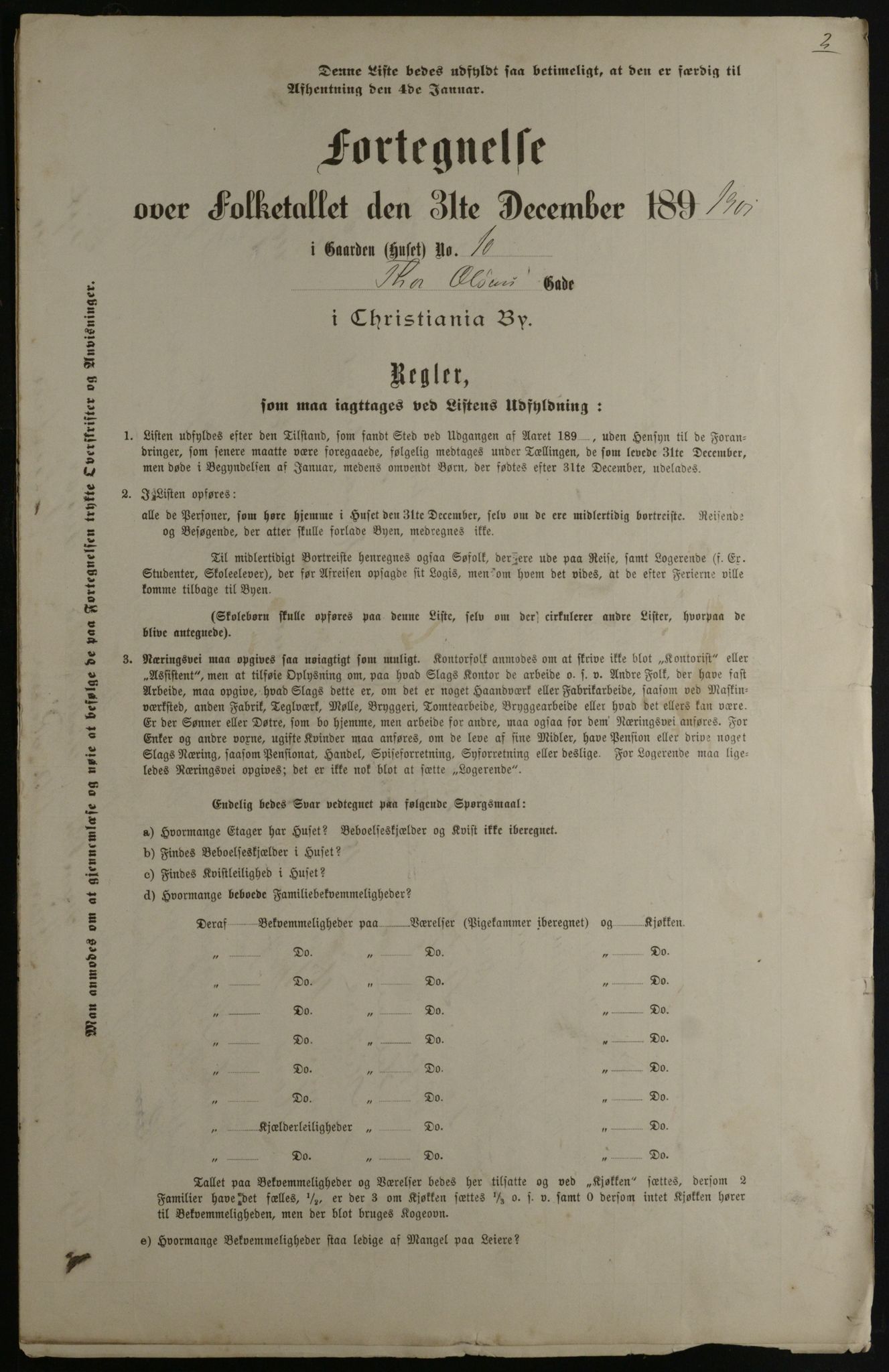 OBA, Municipal Census 1901 for Kristiania, 1901, p. 16786