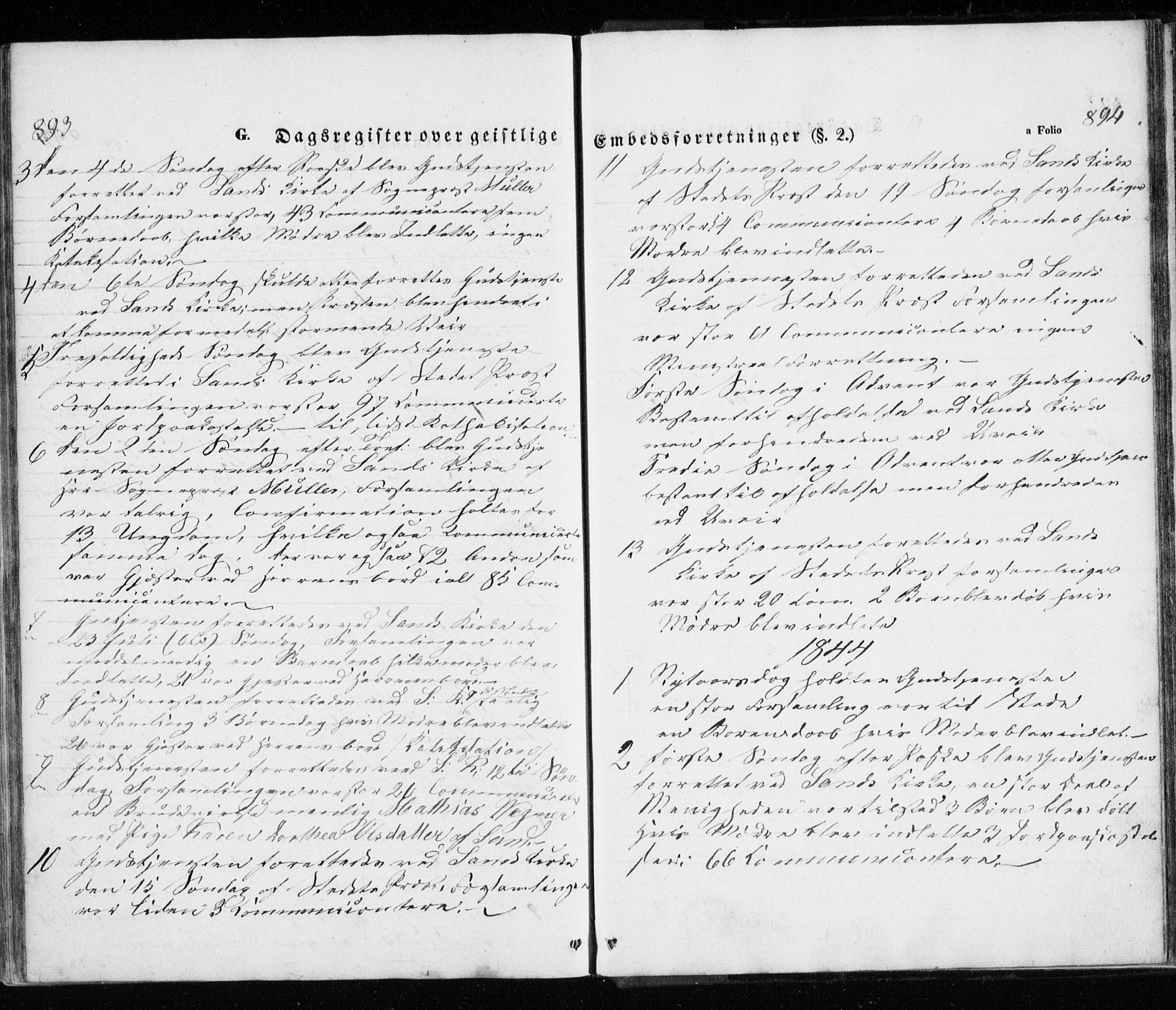 Trondenes sokneprestkontor, SATØ/S-1319/H/Ha/L0010kirke: Parish register (official) no. 10, 1840-1865, p. 893-894