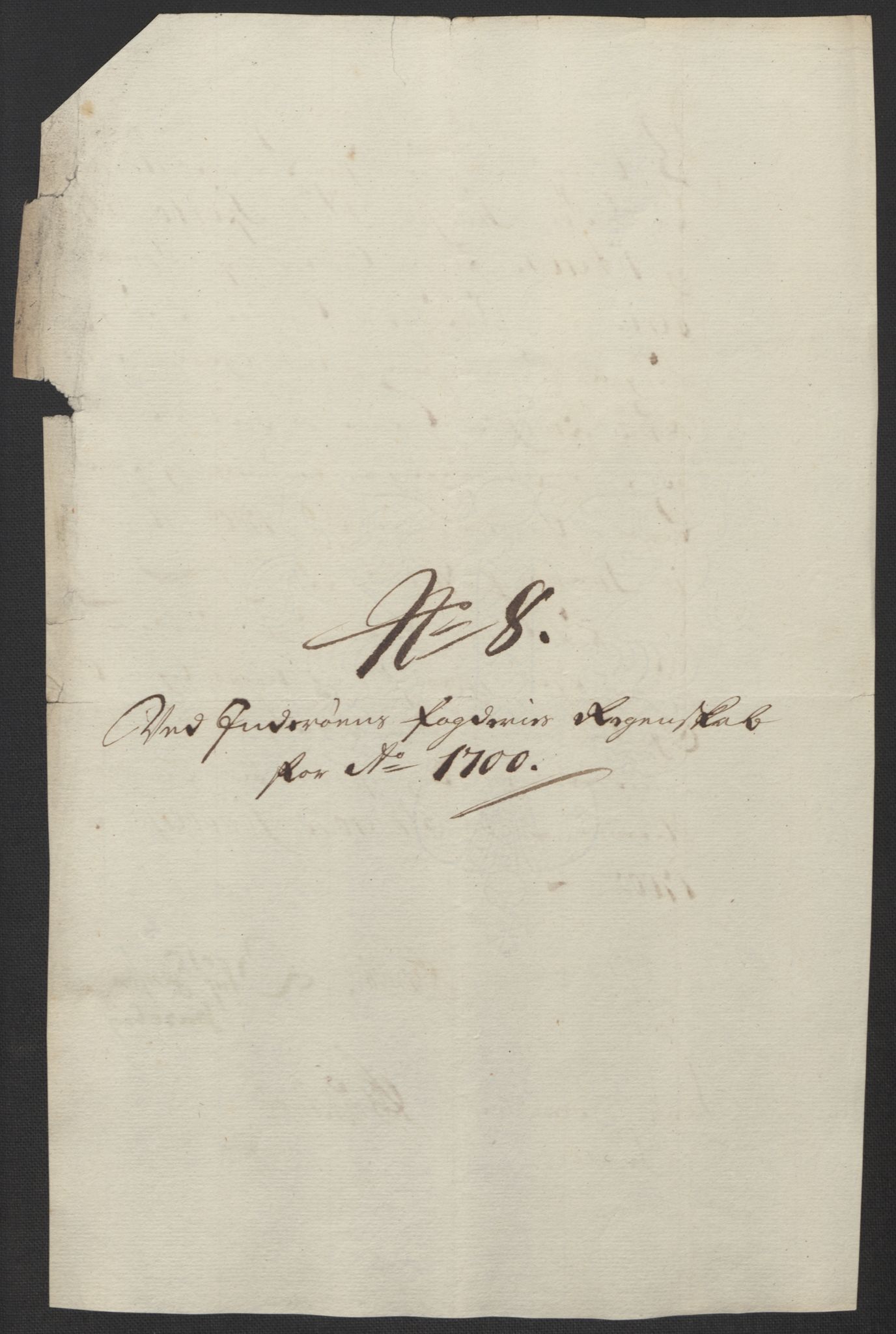 Rentekammeret inntil 1814, Reviderte regnskaper, Fogderegnskap, RA/EA-4092/R63/L4311: Fogderegnskap Inderøy, 1700, p. 127