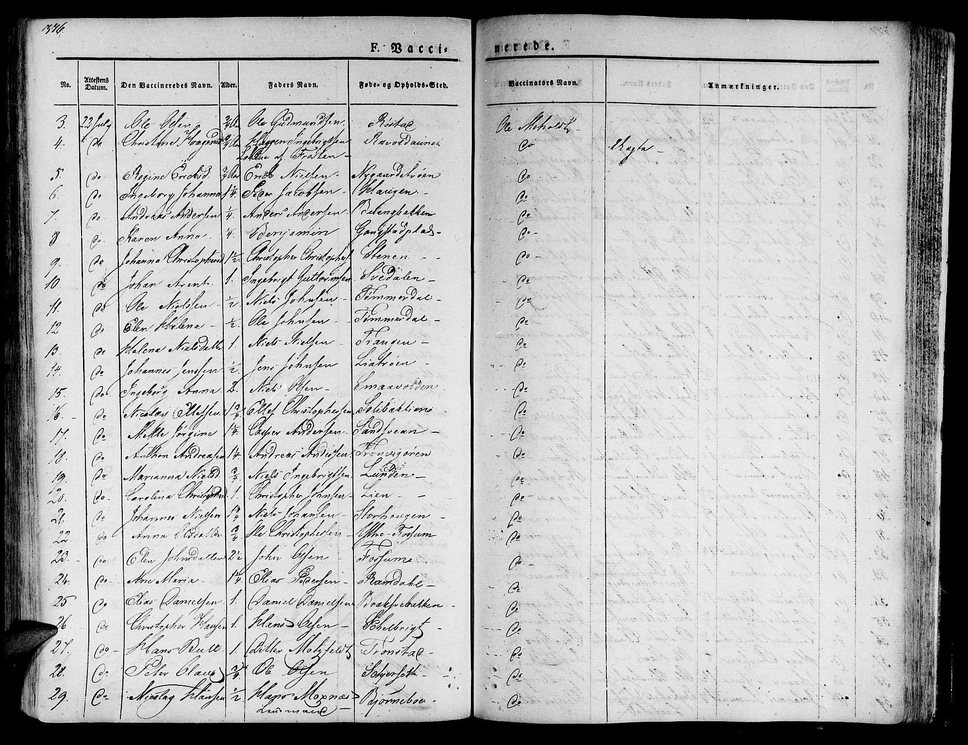 Ministerialprotokoller, klokkerbøker og fødselsregistre - Nord-Trøndelag, AV/SAT-A-1458/701/L0006: Parish register (official) no. 701A06, 1825-1841, p. 376